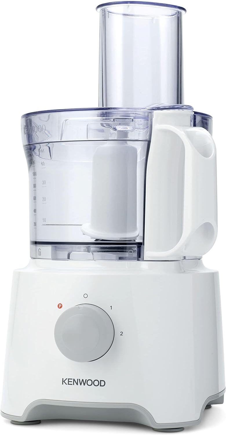 Kenwood Food Processor 750W Multi-Functional With 3 Interchangeable Disks, Blender, Whisk, Dough Maker Fdp03 White