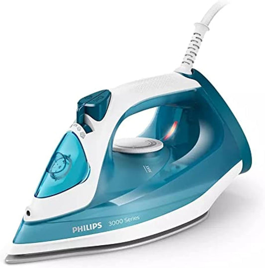 PHILIPS 3000 Series Steam iron DST3011/26, 2100W,140 g steam boost, 30g/min continuous steam, Blue, UAE Version