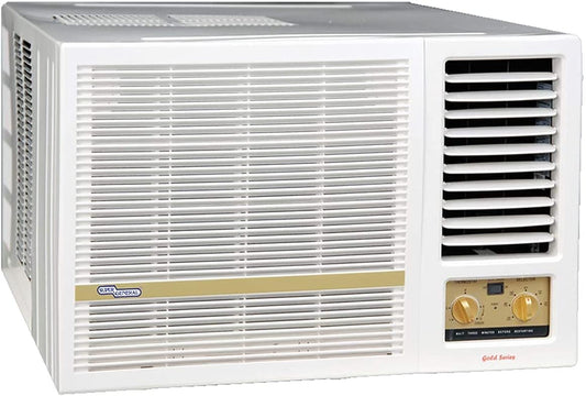 Super General 1.5 Ton Window Air Conditioner, 18000 BTU, Reciprocating compressor, SGA-183-NE, White, 74.6 x 81.5 x 51.5 cm, 1 Year Warranty