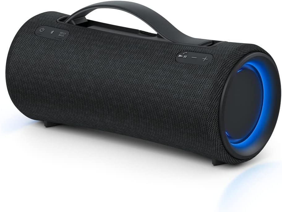 Sony SRS XE200 X Series Wireless Ultra Portable Bluetooth Speaker, IP67 Waterproof, Dustproof and Shockproof with 16 Hour Battery and Easy to Carry Strap, Black, SRSXE200/B,