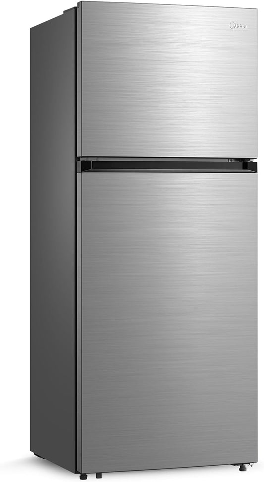 Midea 580L Gross Top Mount Double Door Refrigerator MDRT580MTE46, 2 Doors Frost Free Fridge Freezer with Smart Sensor & Humidity Control, Active-C Fresh, Multi-Air Flow, Electronic Silver, Large