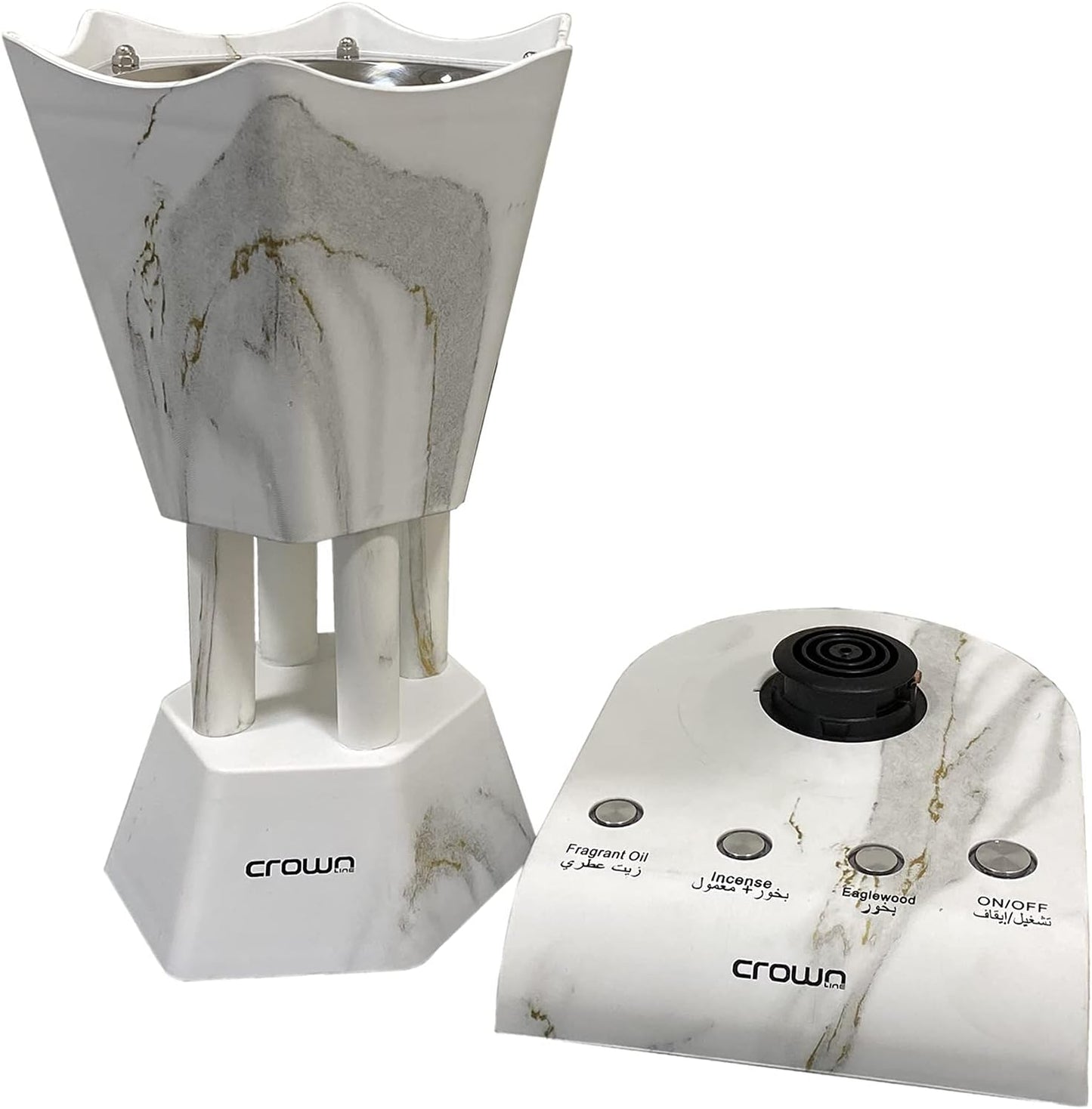 Crownline Ib 251 Electric Incense Burner 220 240 V, 50 60 Hz, 300 360 W, Marble Finished Design"Min 1 year manufacturer warranty"