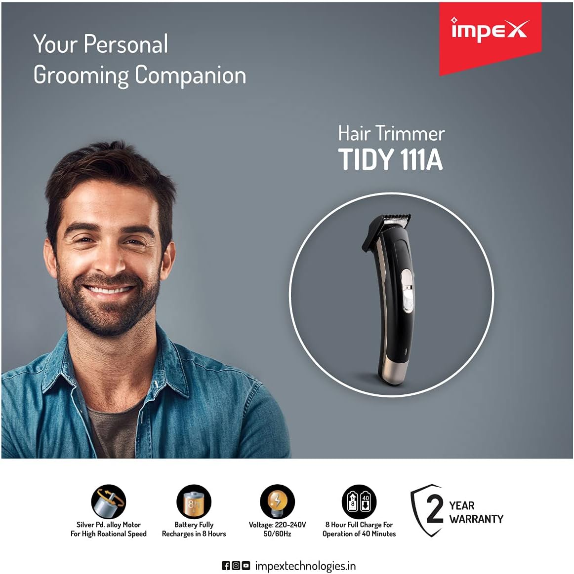Impex TIDY 111 Rechargeable Hair Trimmer