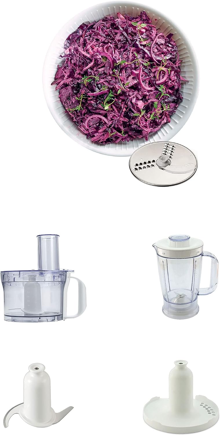 Kenwood Food Processor 750W Multi-Functional With 3 Interchangeable Disks, Blender, Whisk, Dough Maker Fdp03 White