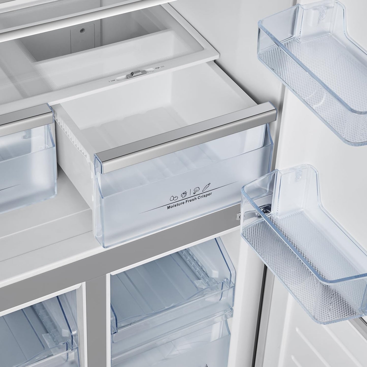 Hisense RQ561N4AC1 561 Four Door Refrigerator, No Frost Technology, Silver, 1 Year Warranty