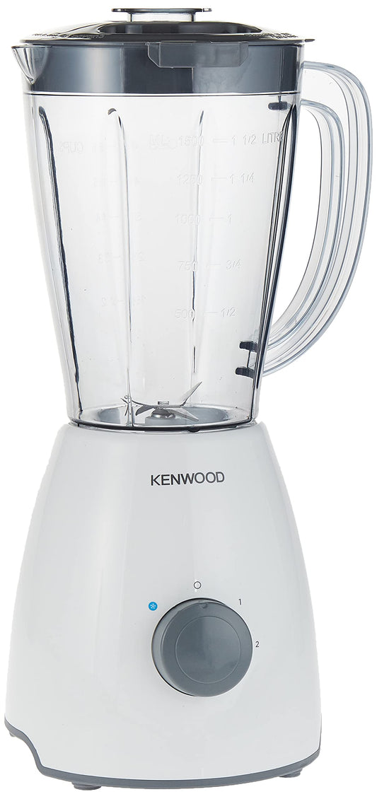 Kenwood Blender Smoothie Maker 400W 1.5L With Grinder Mill, Chopper Ice CrUSh Function Blp10.C0Wh White