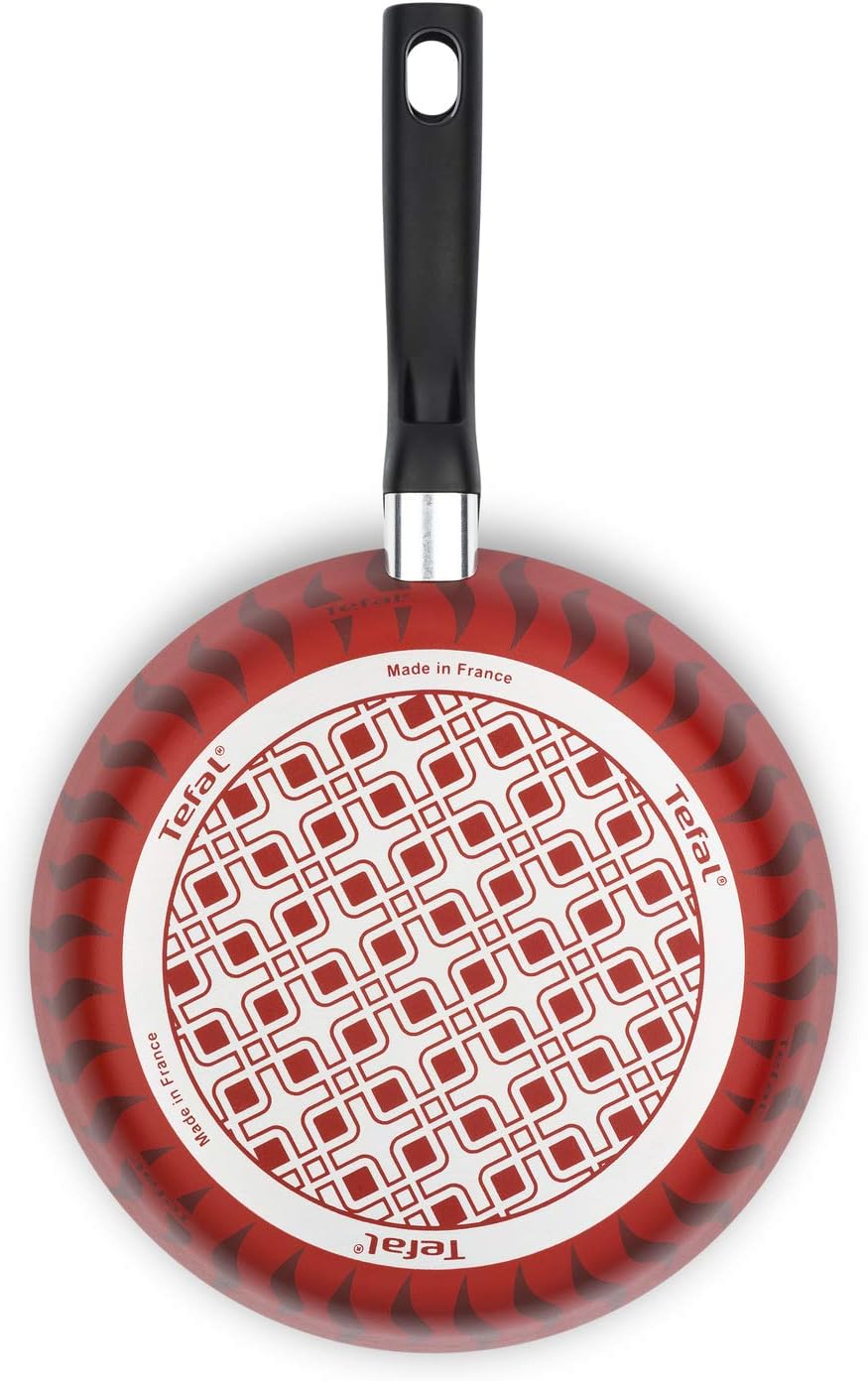 Tefal G6 Tempo Flame 32 Cm Non Stick Frypan With Thermo Spot, Red, Aluminium, C3040883