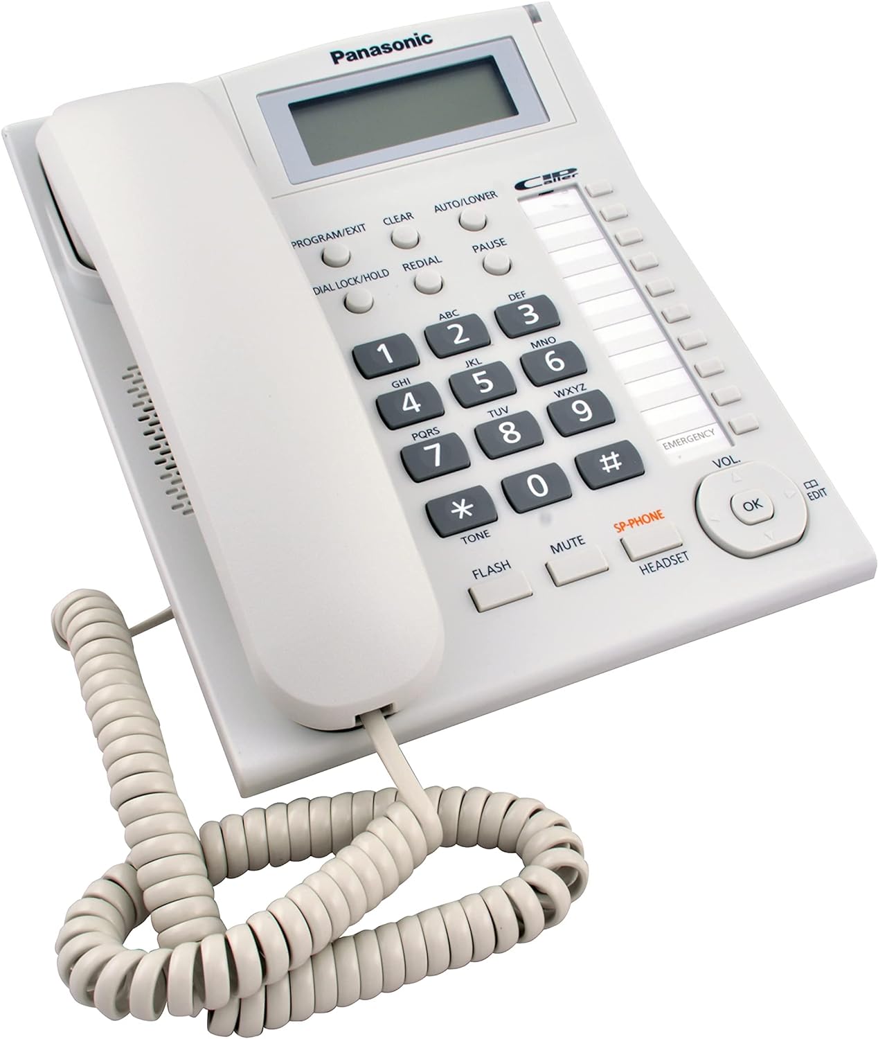 Panasonic KX-TS880 Integrated Corded Telephone, Black