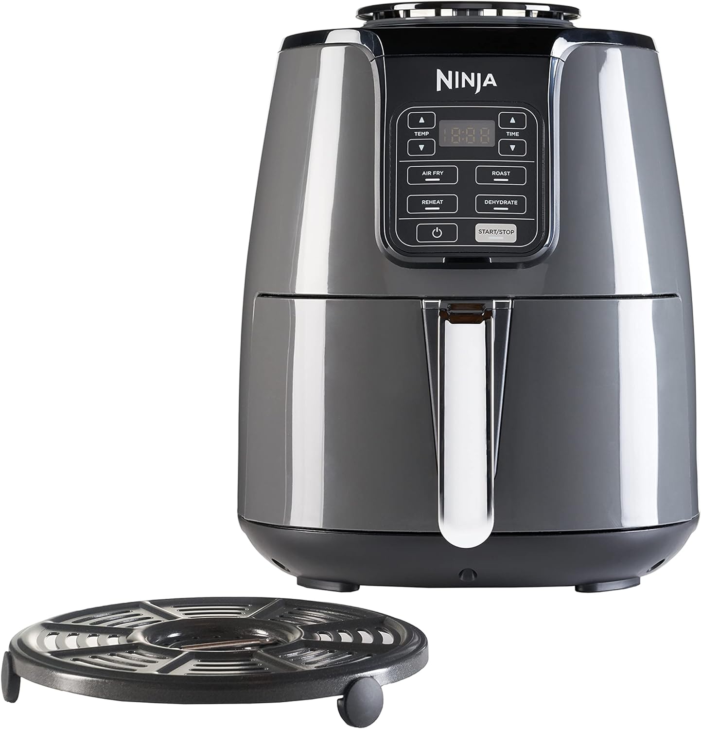 Ninja Air Fryer Af100, Roast, Reheat, Dehydrate, 3.8 L, 1550 Watts, Grey And Black"Min 1 year manufacturer warranty"