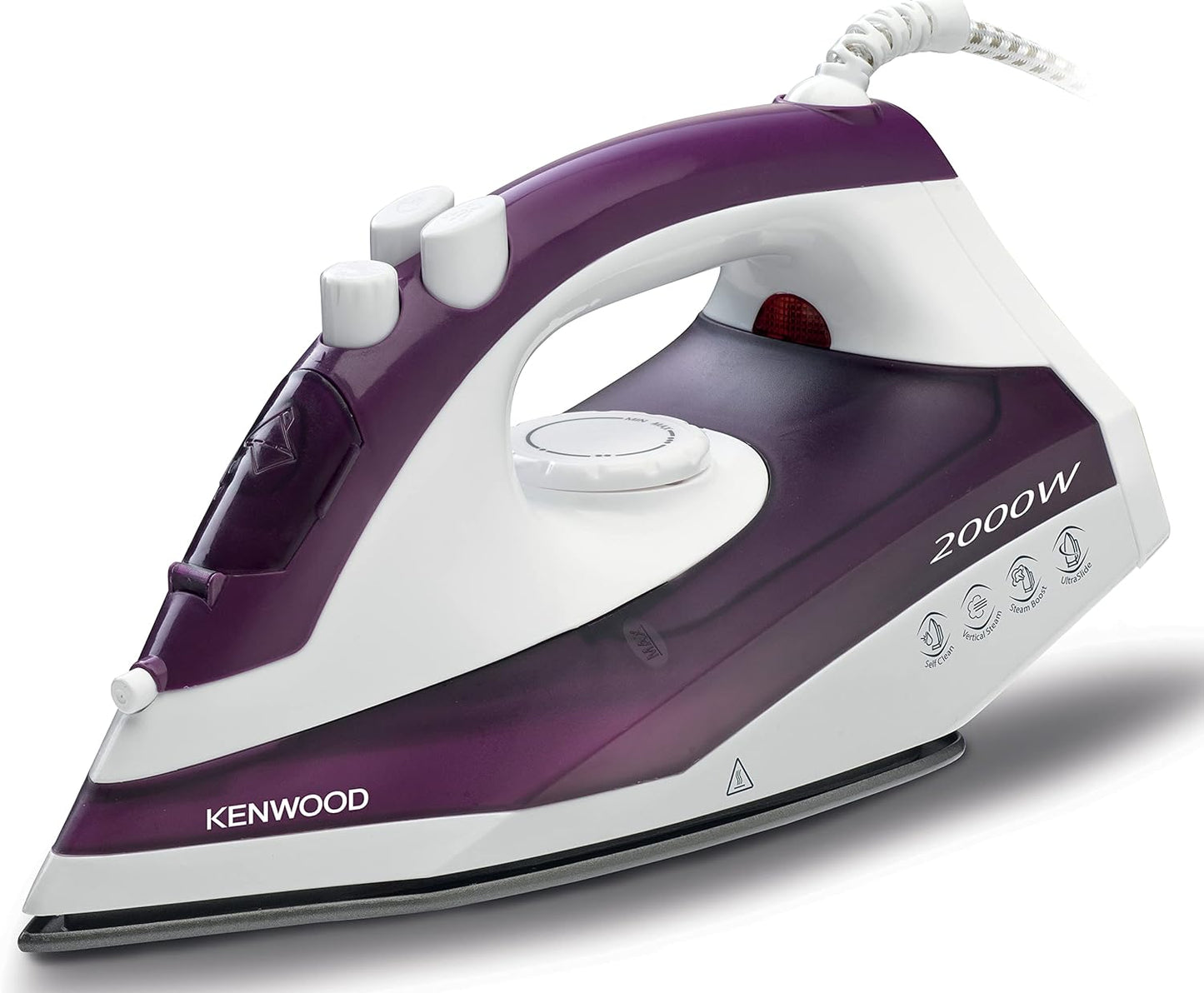 Kenwood Steam Iron 2000Watts, 250Ml Capacity, Non Stick Sole Plate, Power 18/120G, Purple Stp40.000Wp.