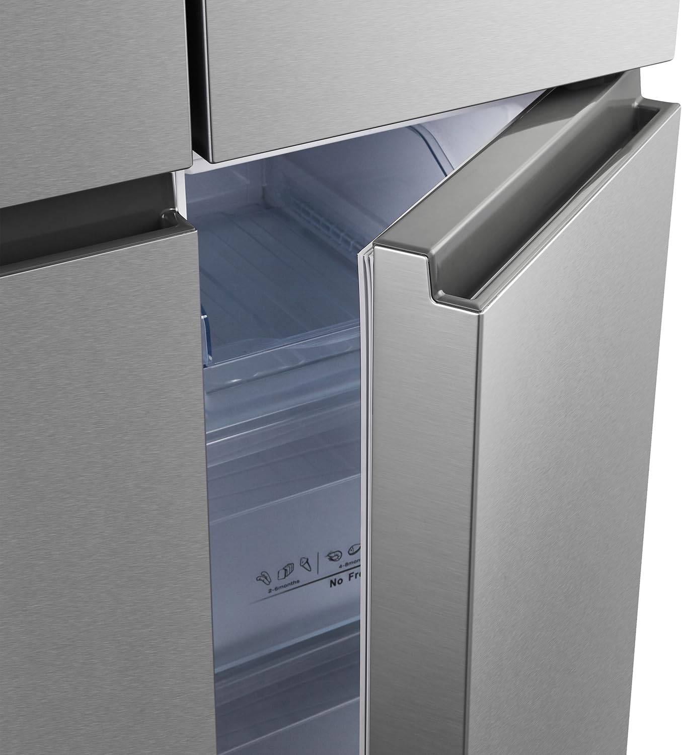 Hisense RQ561N4AC1 561 Four Door Refrigerator, No Frost Technology, Silver, 1 Year Warranty