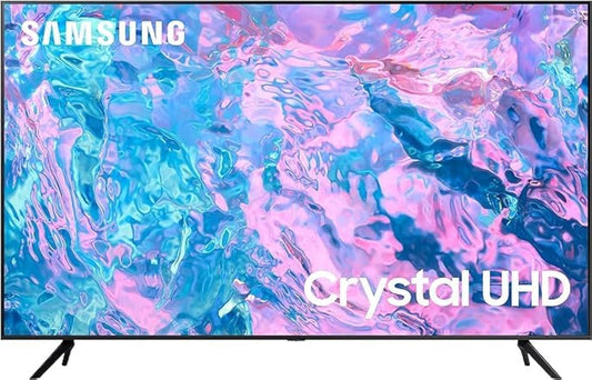 SAMSUNG Smart TV, Crystal UHD, CU7000, 50 Inch, Black, 2023, UA50CU7000