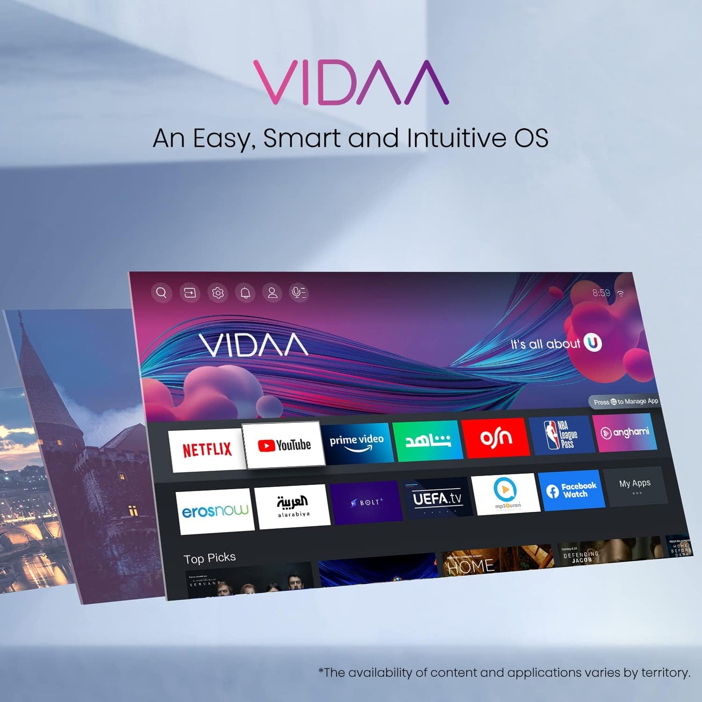 HISENSE QLED Smart TV, 55 Inch E7K with Quantum Dot Colour, Dolby Vision·Atmos, Share to TV, Voice Control and Game Mode VRR ALLM, AI Sports Mode, Youtube, Netflix, Shahid and Anghami,55E7K