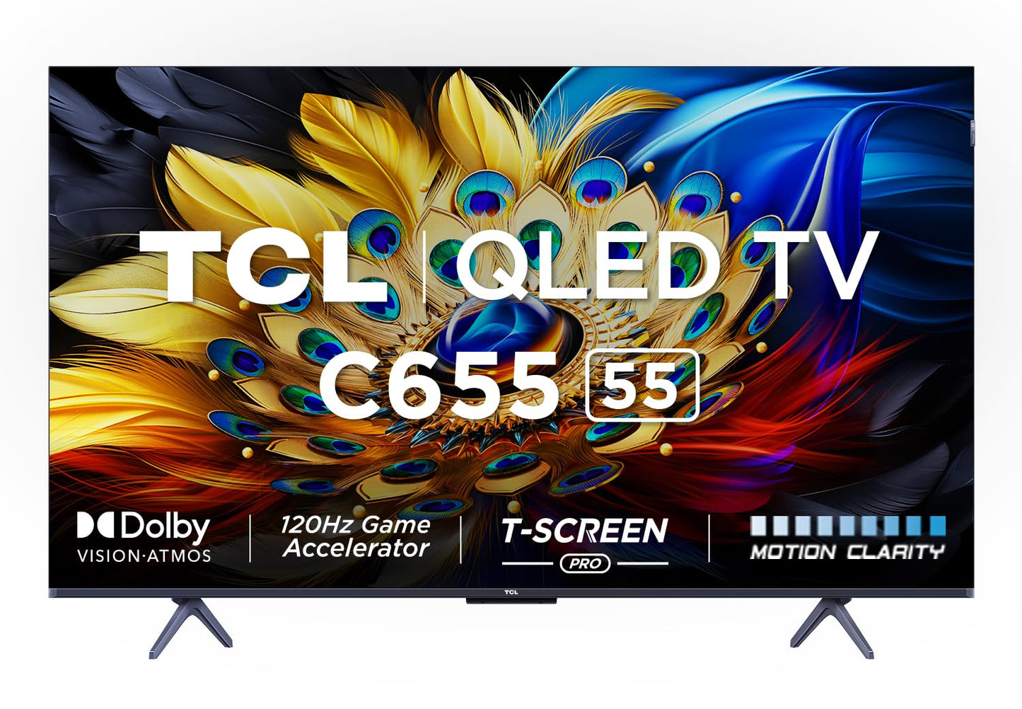 TCL 164 cm (65 inches) 4K Ultra HD Smart QLED Google TV 65C645 (Black)