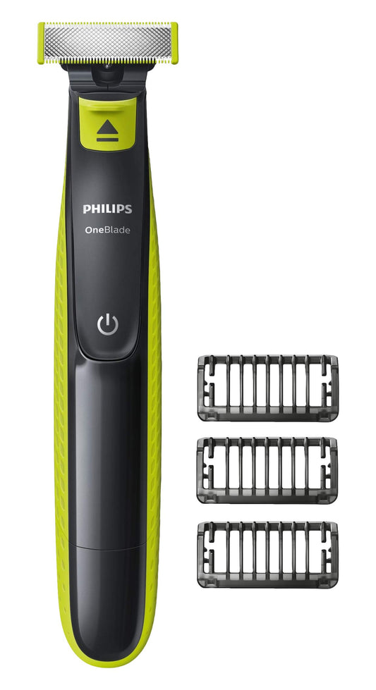 QP2520/20 One Blade Razor of Philips, Beard Trimmer (Washable, European Plug with USA Plug Adapter)