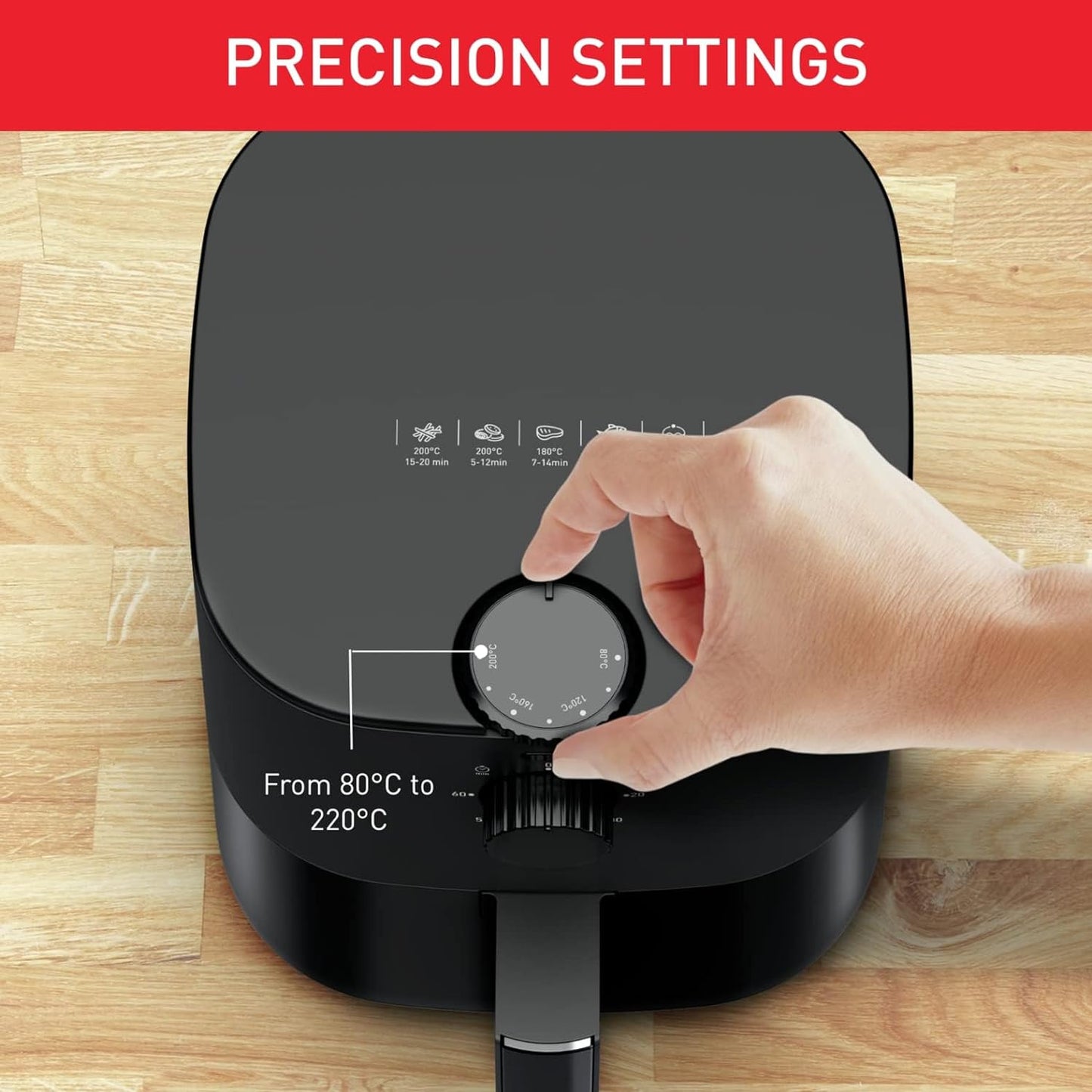 TEFAL Air Fryer | Easy Fry & Grill Digital 2-in-1 |4.2 L Capacity | 1550 W | Healthy Cooking | Air Fry + Grill | 8 Automatic Programs |Adjustable Temperature | Timer | 2 Years Warranty | EY505D27