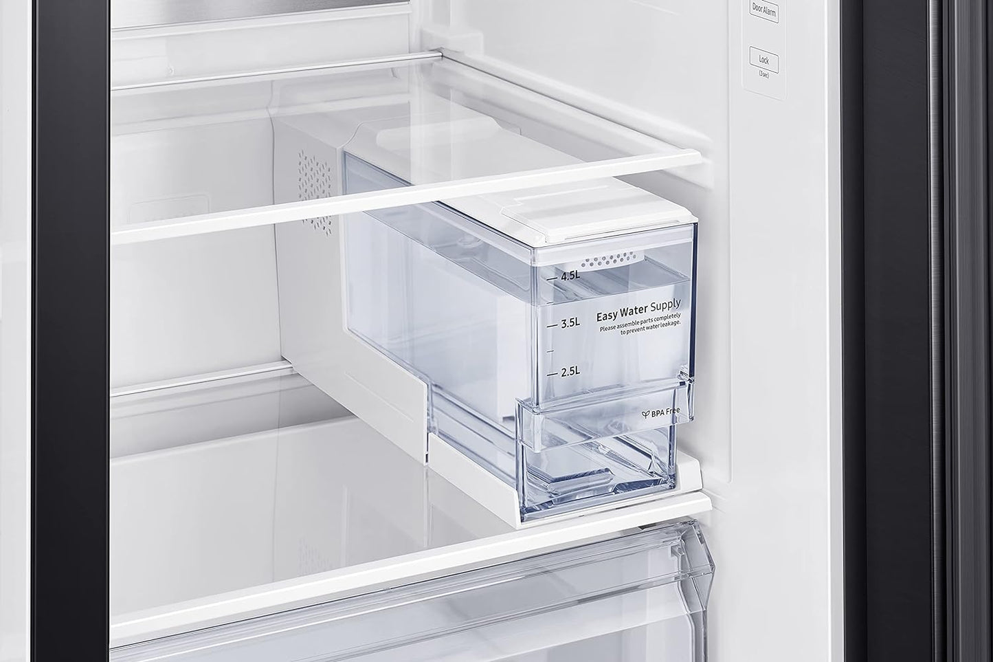 Samsung 680 Liters, Side By Side Refrigerator, RS62R5001B4/AE, Gentle Black Matt, SpaceMax Technology, 20 Year Warranty on Digital Inverter Compressor