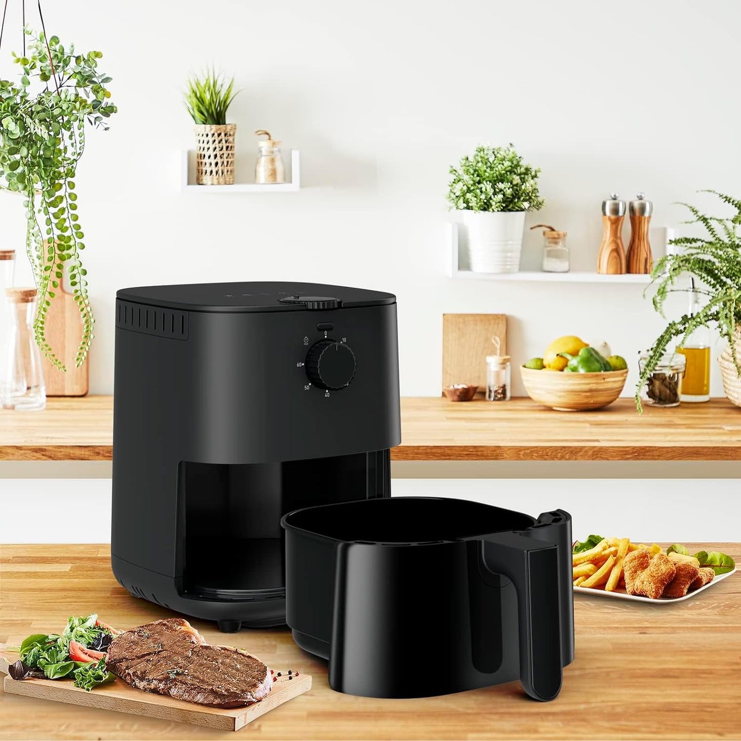 TEFAL Air Fryer | Easy Fry & Grill Digital 2-in-1 |4.2 L Capacity | 1550 W | Healthy Cooking | Air Fry + Grill | 8 Automatic Programs |Adjustable Temperature | Timer | 2 Years Warranty | EY505D27