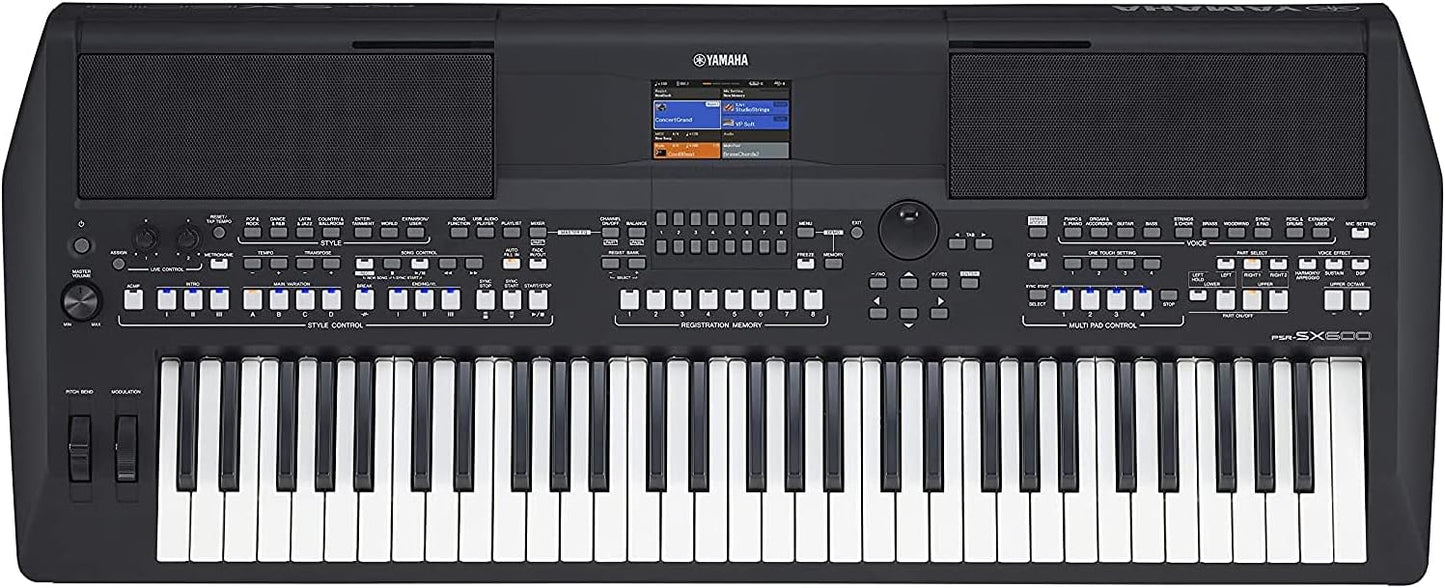 Yamaha Digital Keyboard - A Versatile, Entry-Level Keyboard with 61 Touch-Sensitive Keys, 622 Instrument Voices, Black,PSR-E373