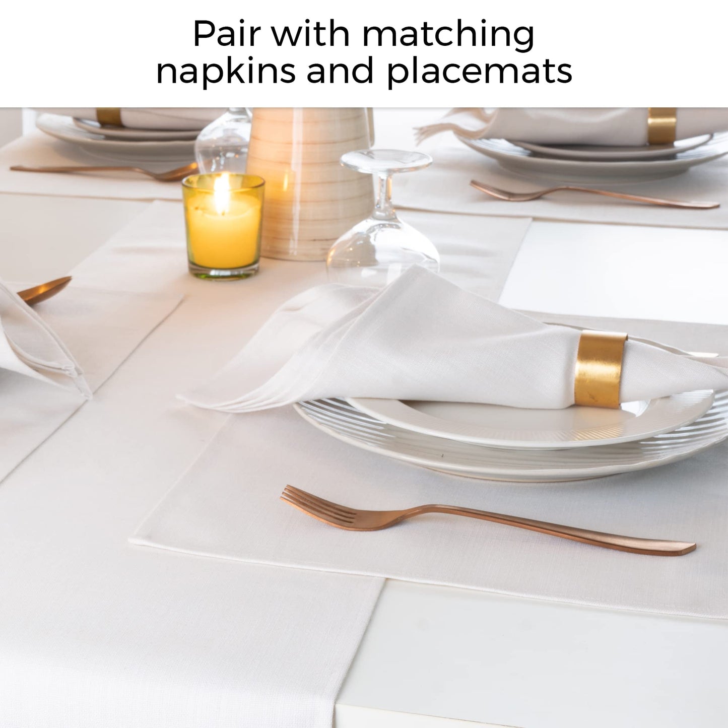 D'Moksha Homes Charcoal Grey Table Runner 13 x 72 Inch - Faux Linen Table Runner 72 Inches Long - Wrinkle Resistant, Machine Washable for Fall, Halloween - 100% Recycled Fabric