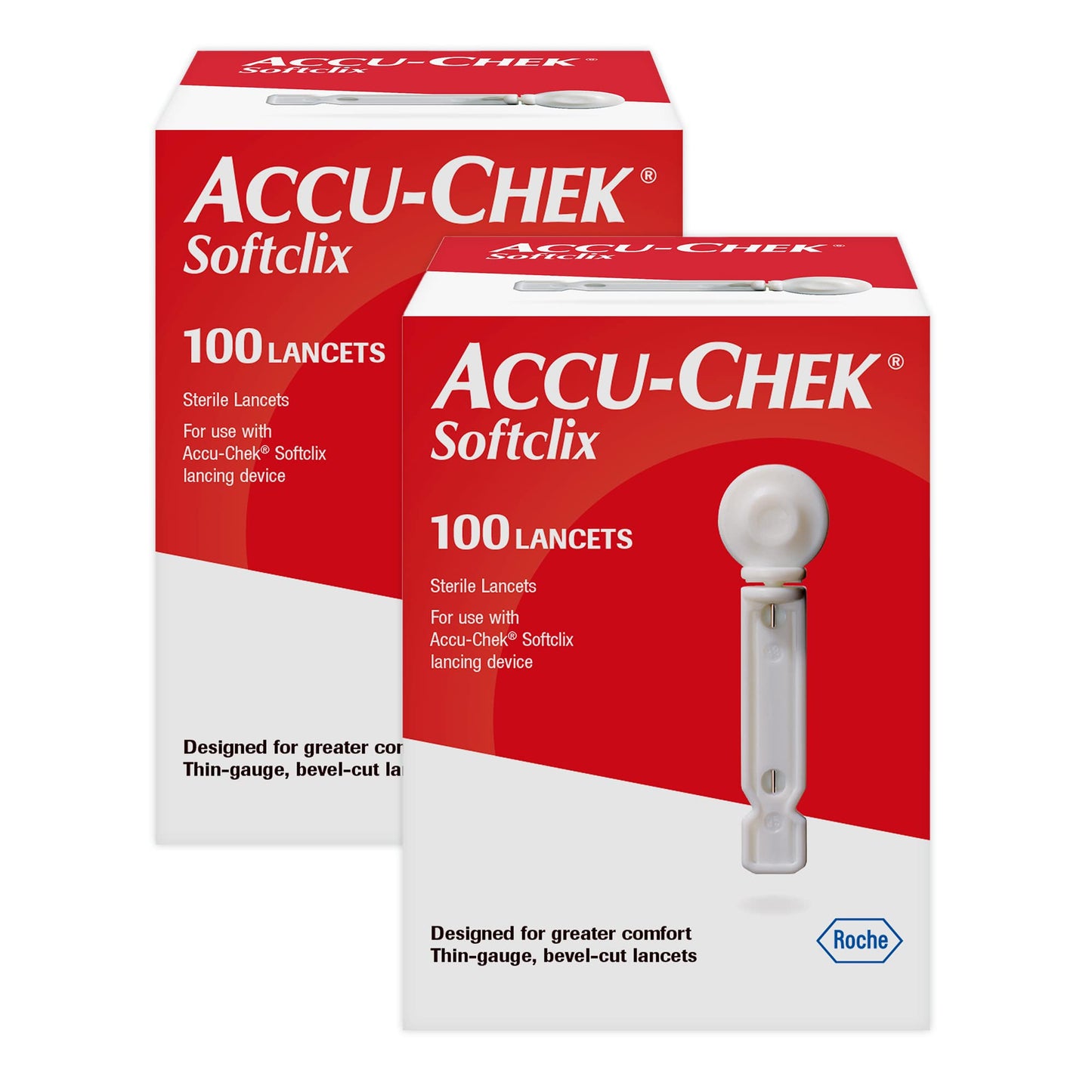 Accu-Chek Softclix Diabetes Lancing Device with 10 Softclix Lancets for Diabetic Blood Glucose Testing (Packaging May Vary)