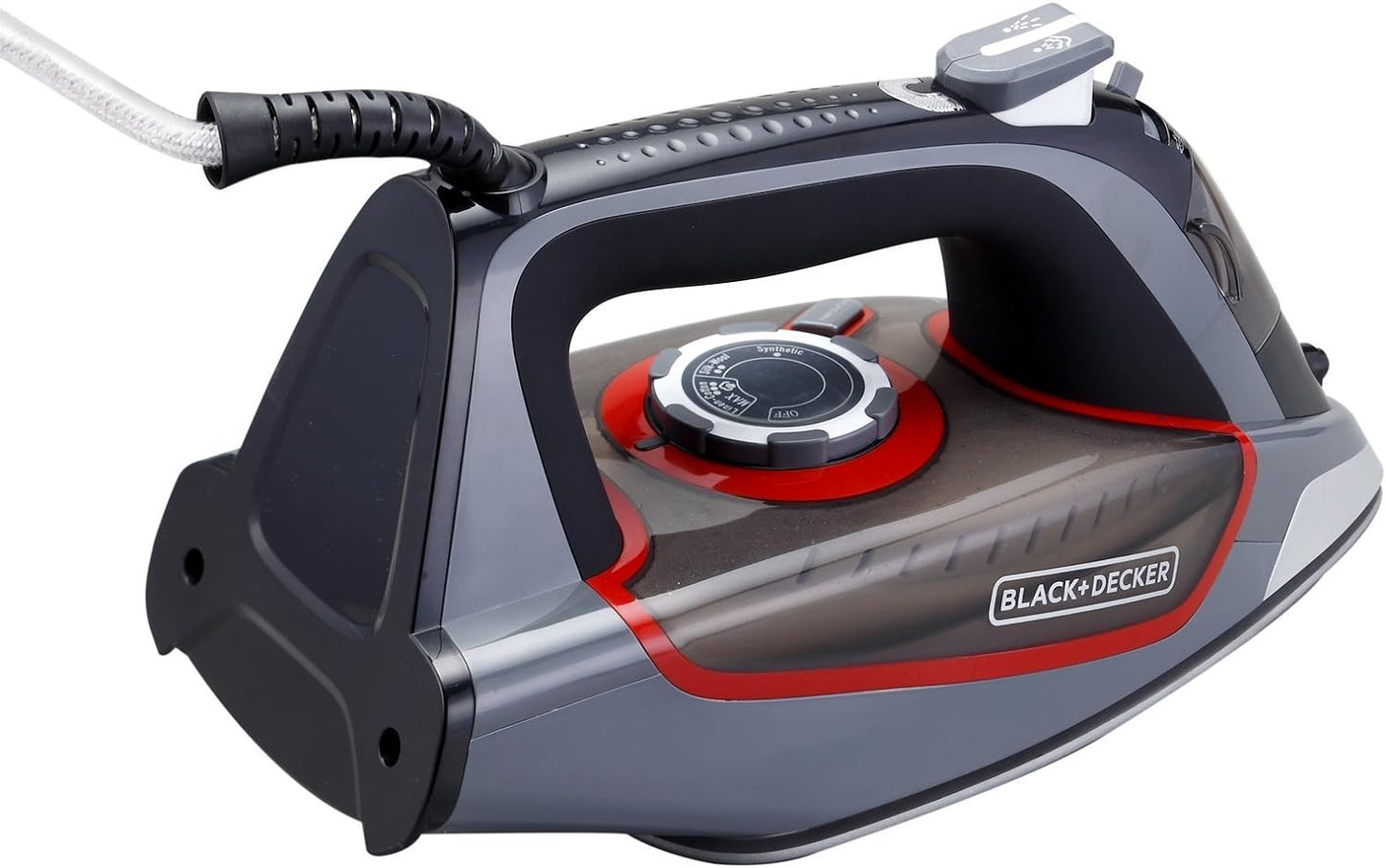 Black & Decker Steam Iron With Ceramic Soleplate 2200W ,Grey,X2050-b5