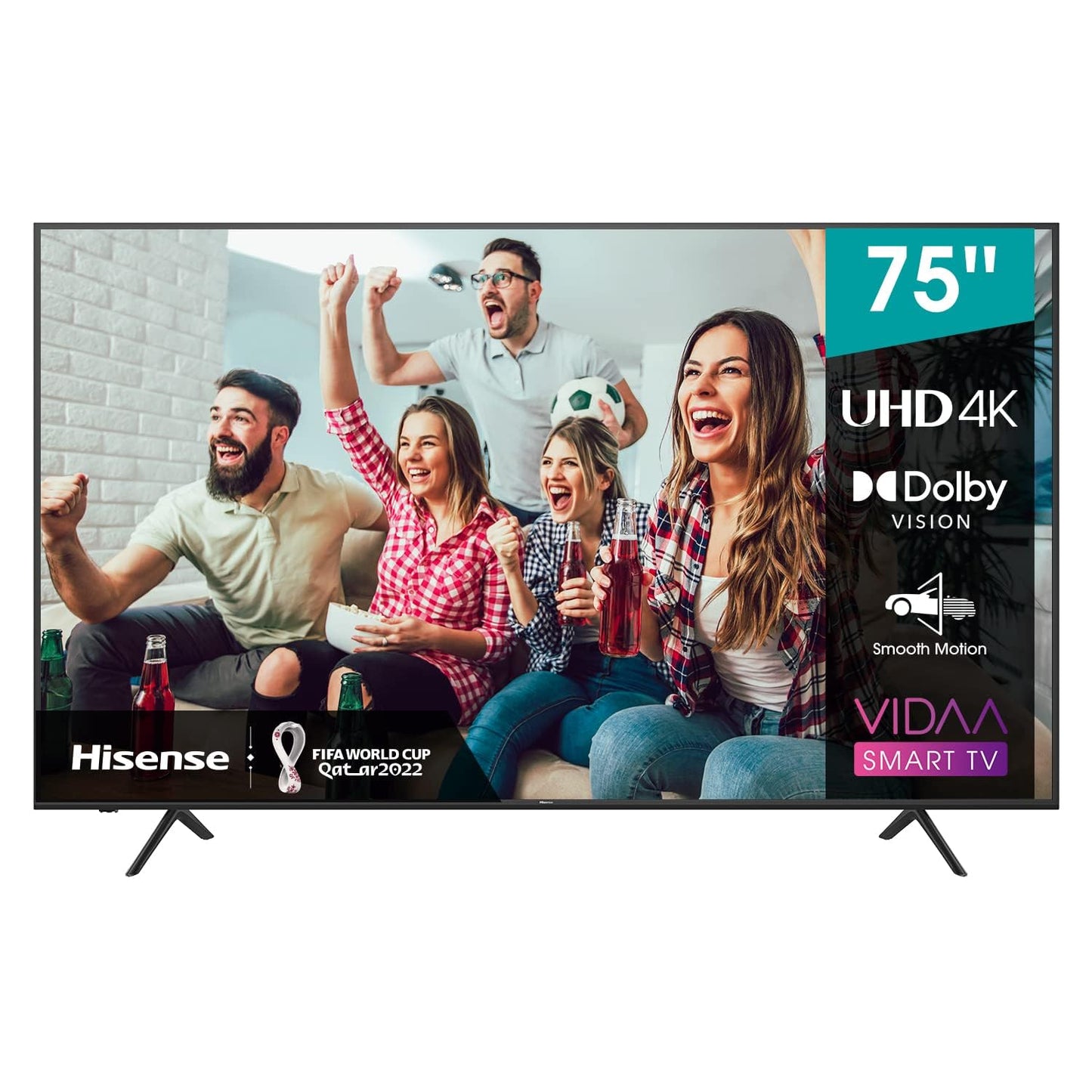 Hisense 58 Inch TV UHD Smart HDR 10/HLG Wifi (2.4GHZ) Bluetooth 5.0 DLNA HDCP Version H.265 decoder - 58A6GE (2021 Model)