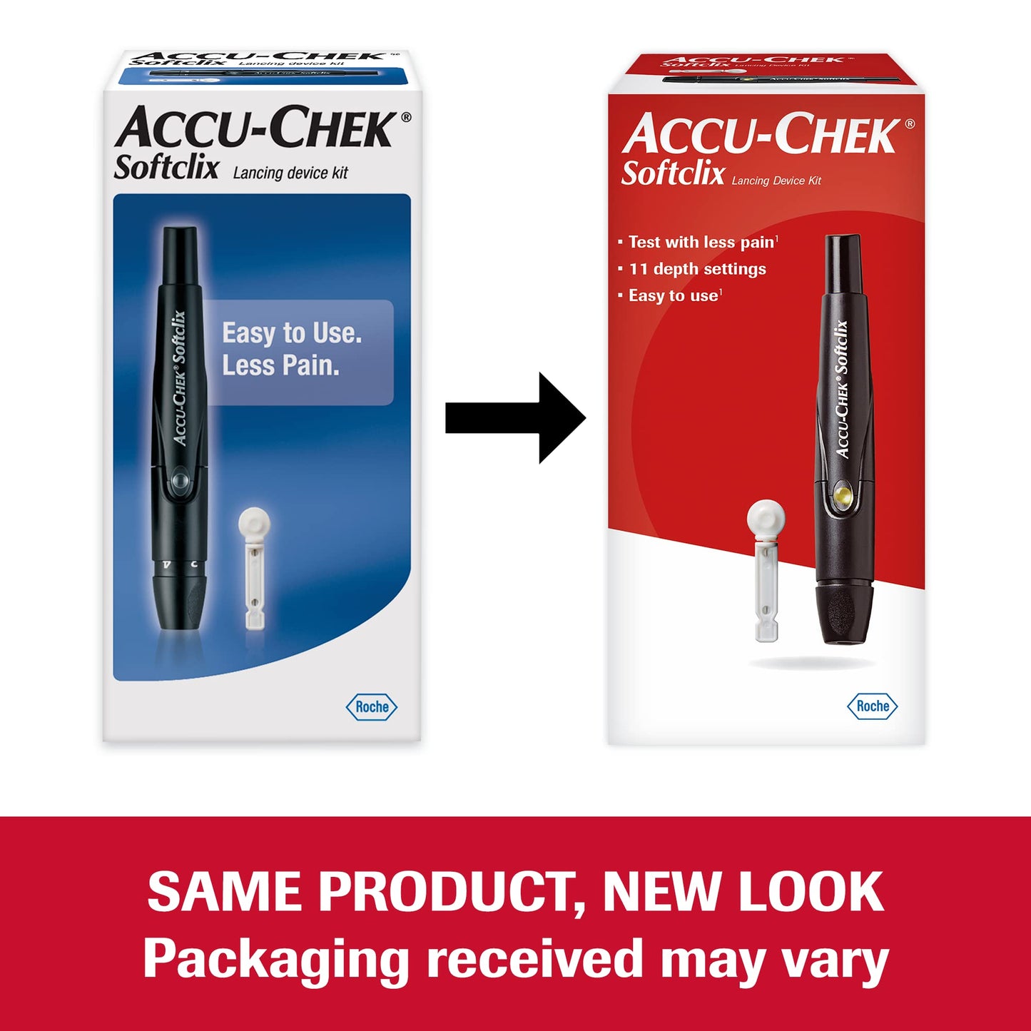 Accu-Chek Softclix Diabetes Lancing Device with 10 Softclix Lancets for Diabetic Blood Glucose Testing (Packaging May Vary)