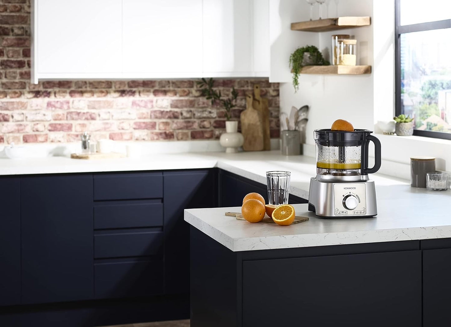 Kenwood Food Processor 1000W Multi-Functional With 3L Bowl, 2 Stainless Steel Disks, Blender, Grinder Mill, Whisk, Dough Maker Fdp65.400Wh White