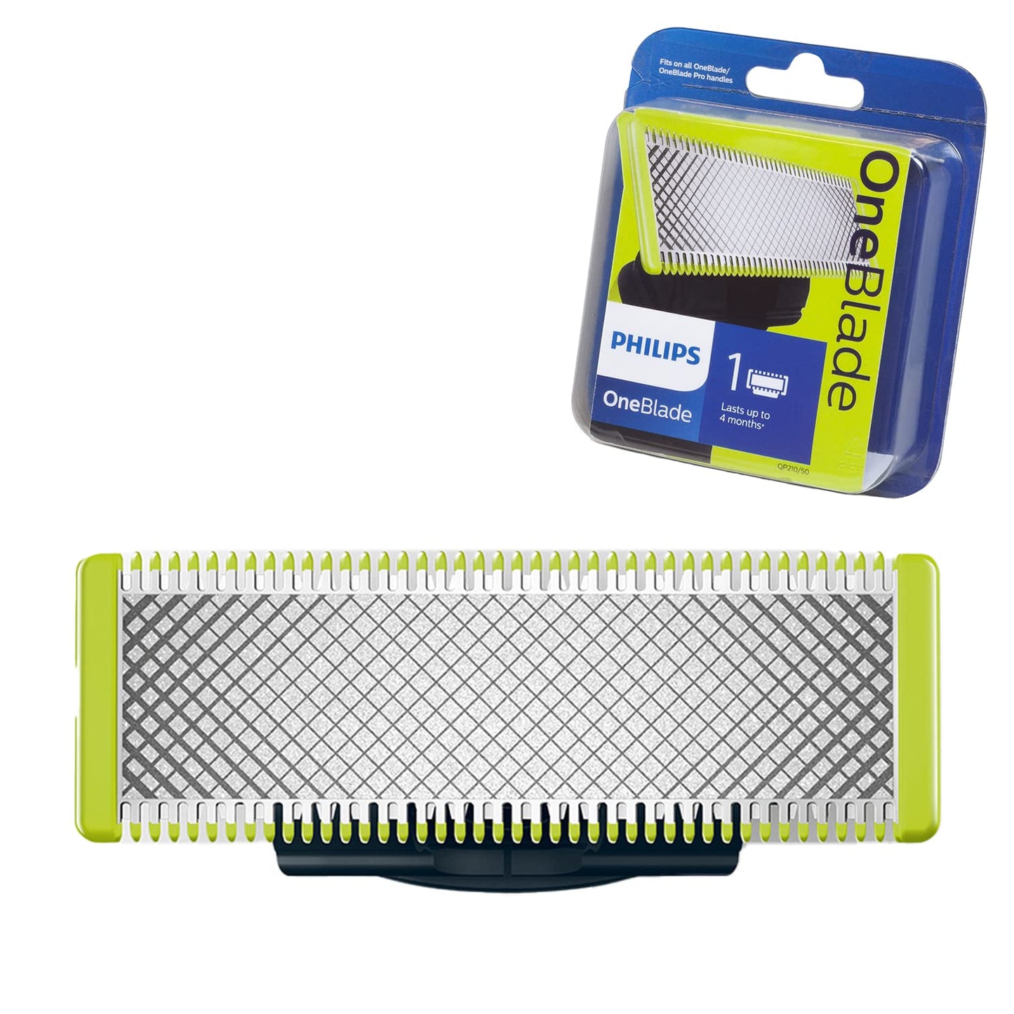 Philips One Blade Replaceable Blade for QP2520/QP6505 Lime Green/Charcoal Grey - QP220/50