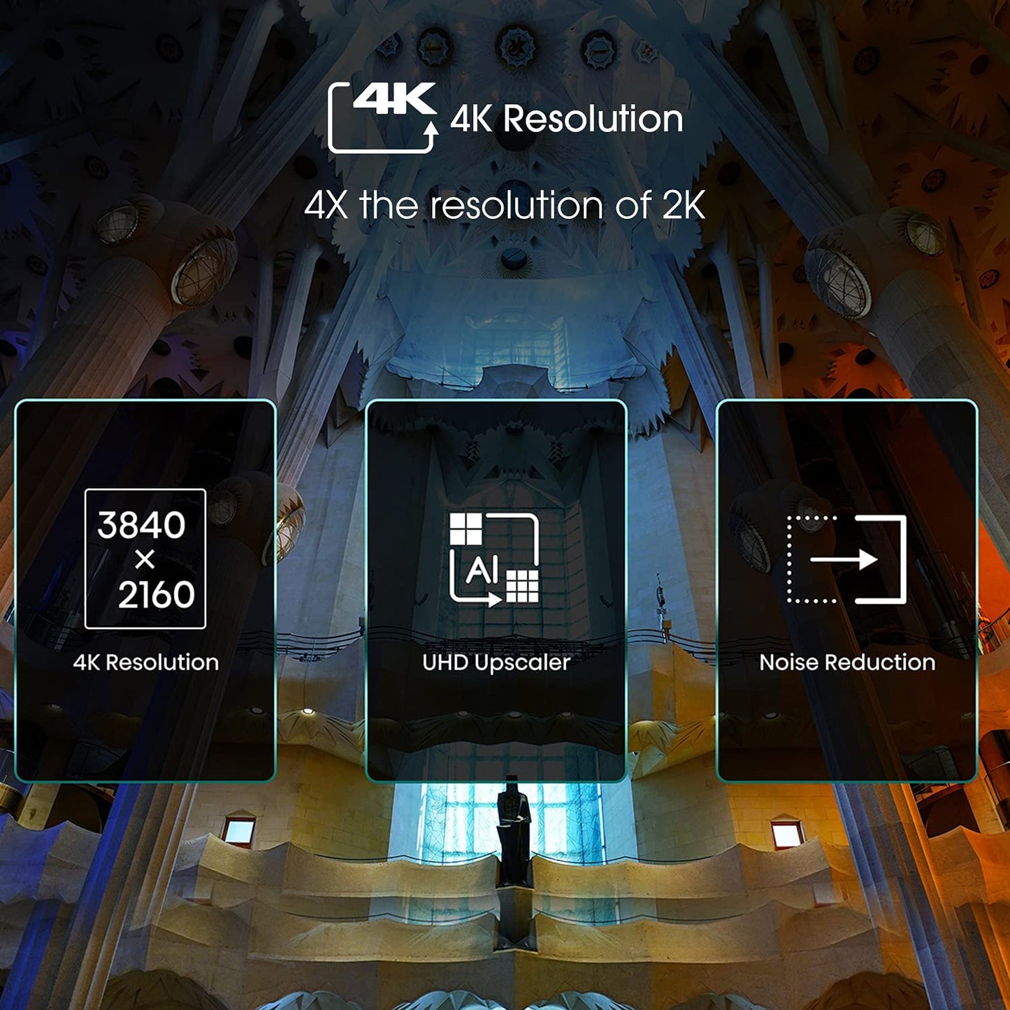 Hisense 58 Inch TV UHD Smart HDR 10/HLG Wifi (2.4GHZ) Bluetooth 5.0 DLNA HDCP Version H.265 decoder - 58A6GE (2021 Model)