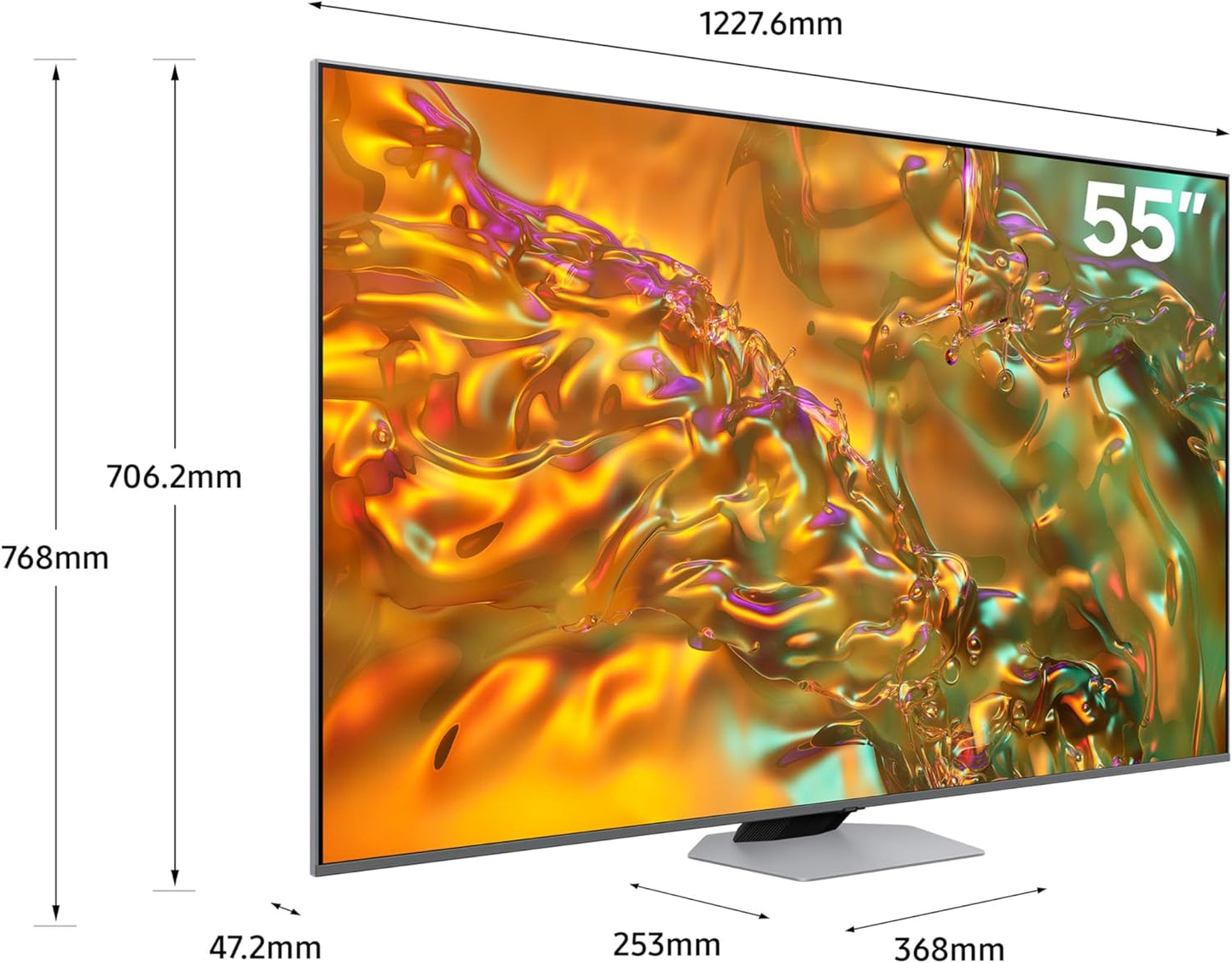 Samsung 55 Inch TV Crystal UHD Crystal Processor 4K Hub - UA55CU7000UXZN (2023 Model)