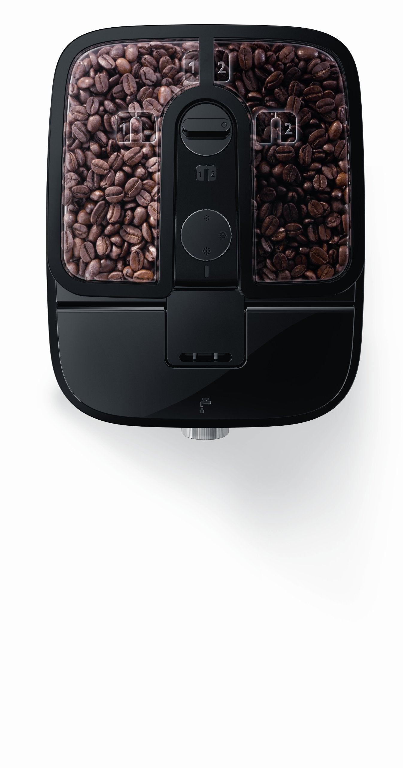 PHILIPS Grind and Brew Coffee Maker with Glass Jug, Grind and Brew System, HD7762, Black/Silver - International Version