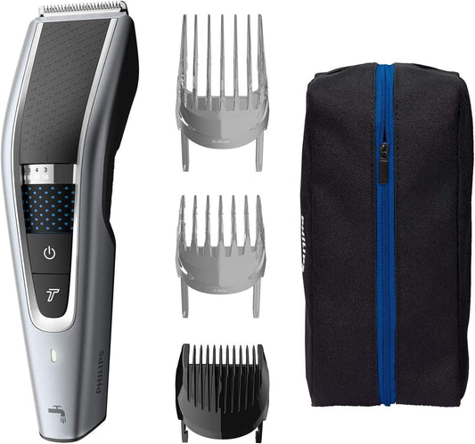 Philips Hc5630/13, Series 5000 Washable Hair Clipper, Grey/Black