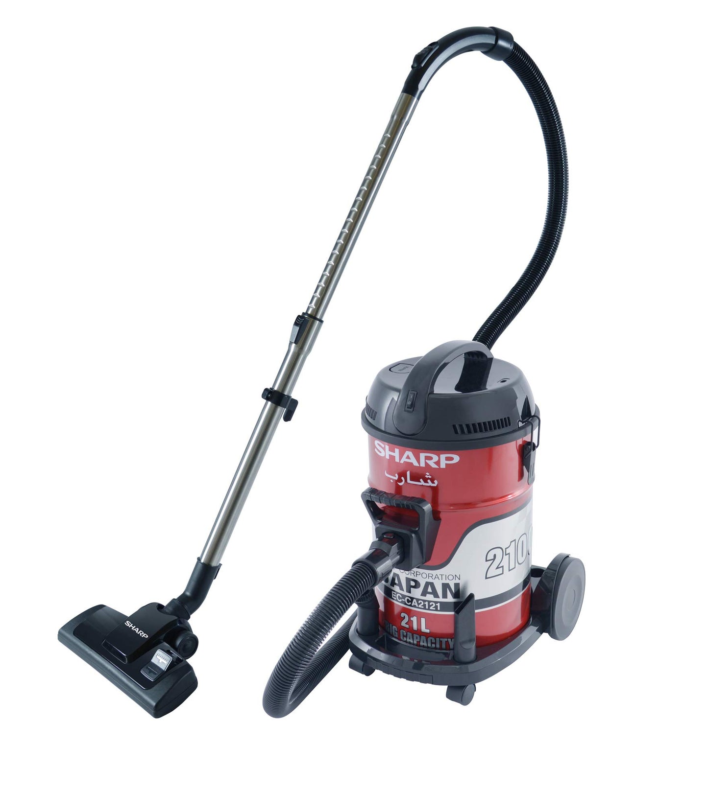 SHARP 22L 2400W HEAVY DUTY DRUM/BARREL 100% COPPER MOTOR VACUUM CLEANER EC-CA2422-Z GOLD