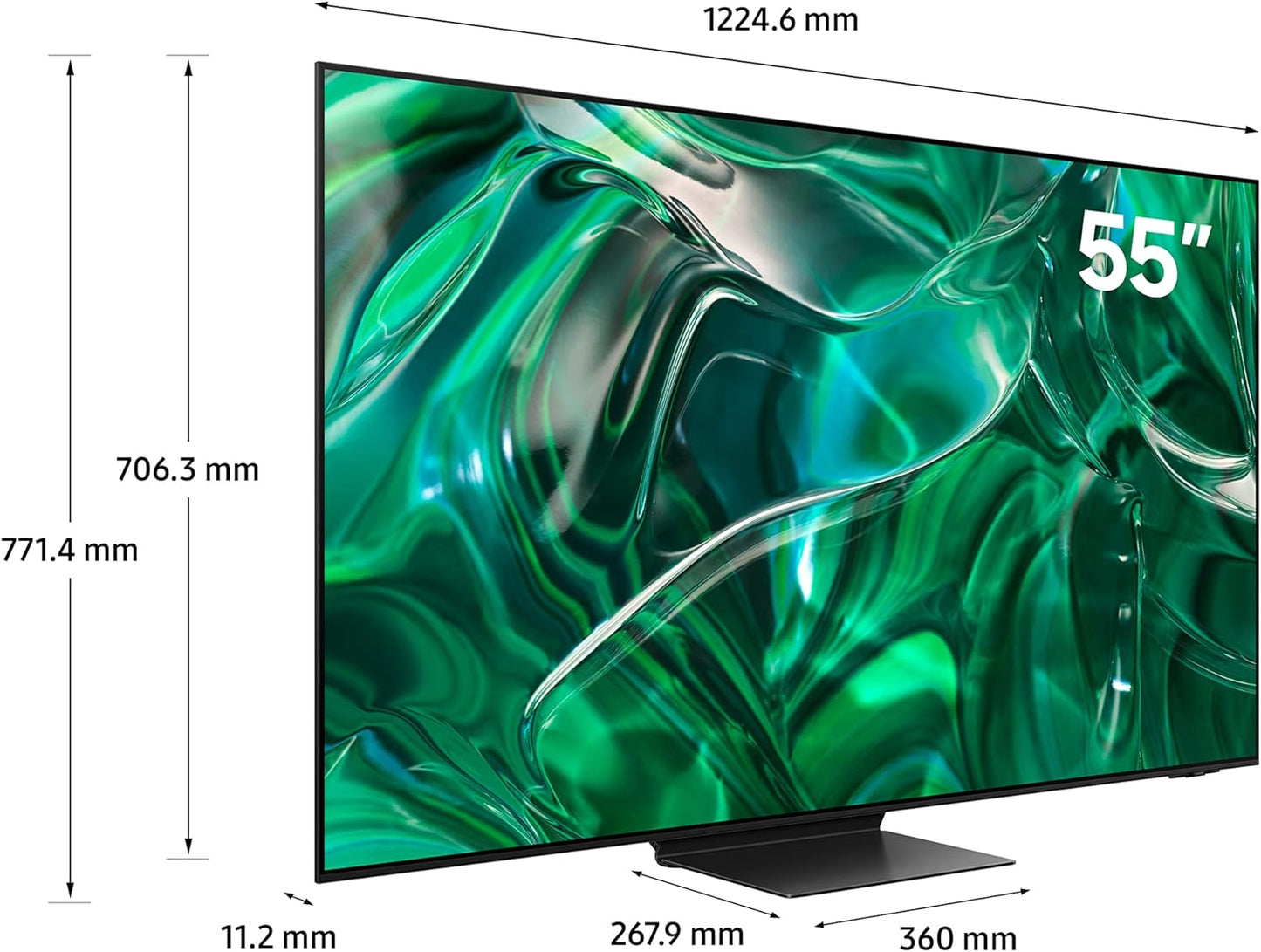 Samsung 65 Inch TV Crystal UHD 4K Crystal Processor 4K Airslim Dynamic Crystal Color - UA65CU8000UXZN (2023 Model)
