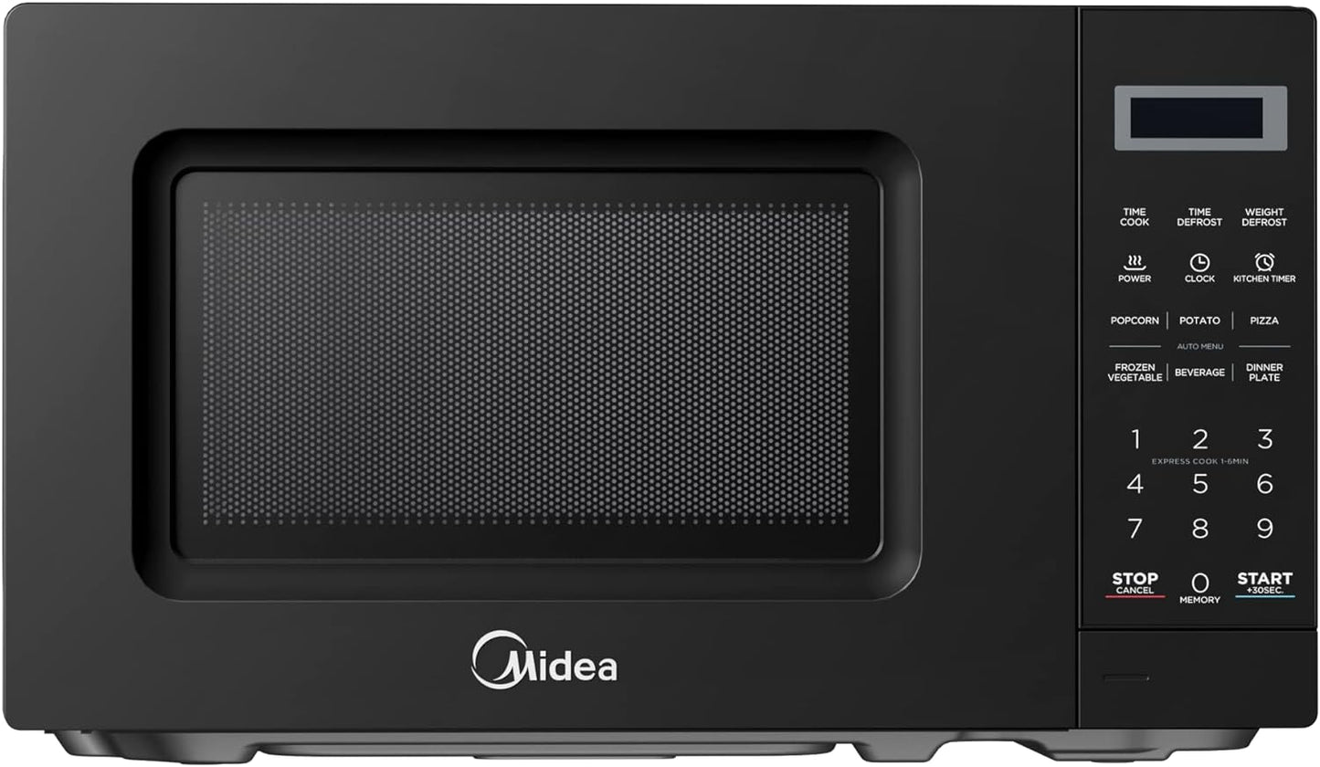 Midea 20L Solo Microwave Oven with Digital Touch Control, 700W, Child Lock, Memory Function, Defrost-by-weight-or-time, Fast Reheat, Push Button Door Opening, Best for Home & Office, Black, EM721BK