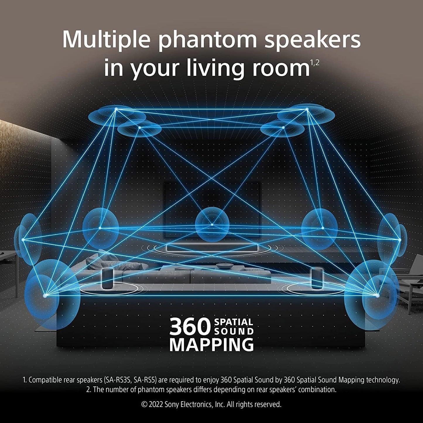 Sony HT-A3000 3.1ch Dolby Atmos Soundbar Surround Sound Home Theater with DTS:X Works with Google Assistant