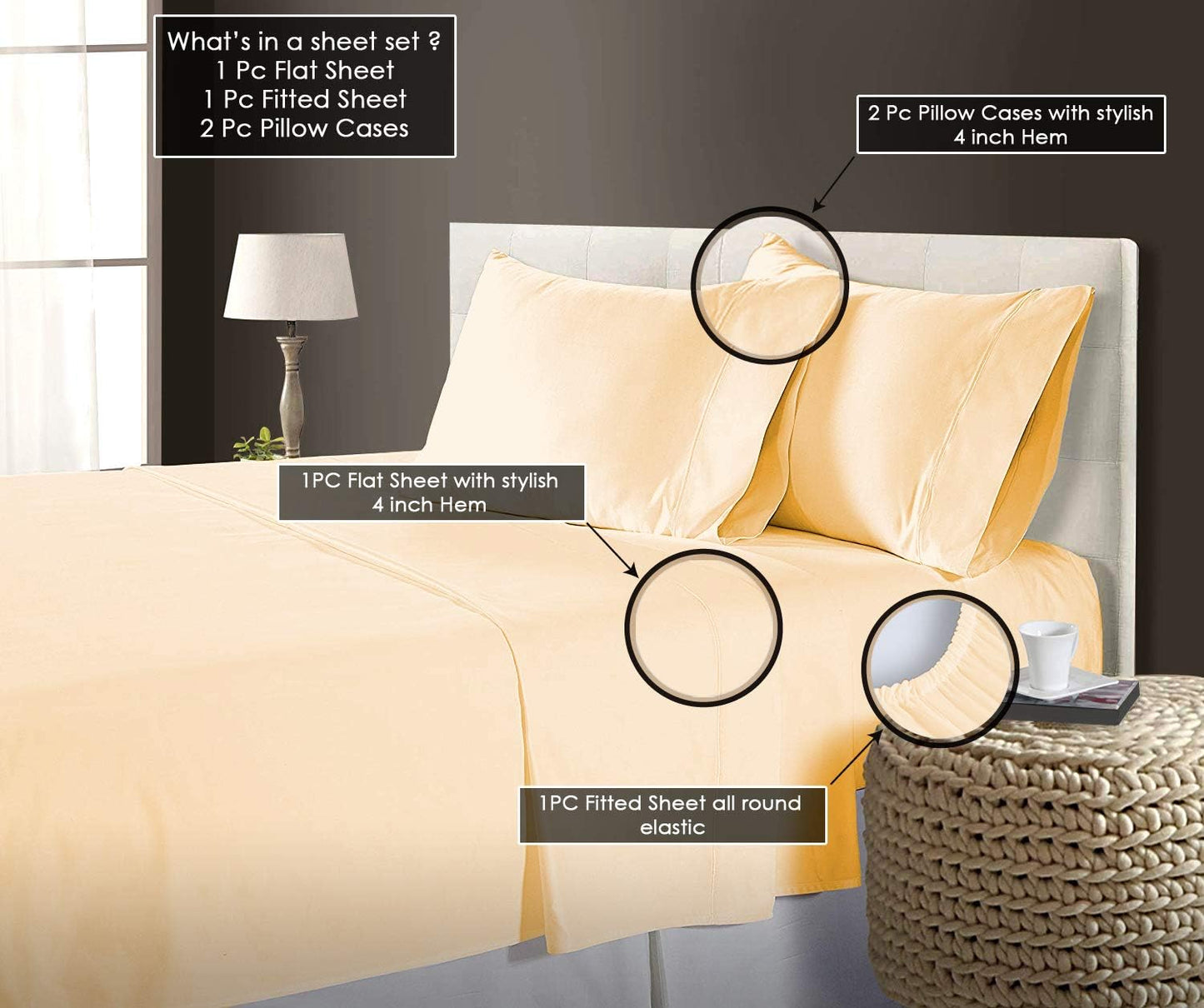 Nisaki Cotton Twin Duvet Cover Dark Grey, 100% Long Staple Combed Cotton Comforter Cover Twin Size with Hidden Button Closure (Duvet Cover Twin/Twin XL)