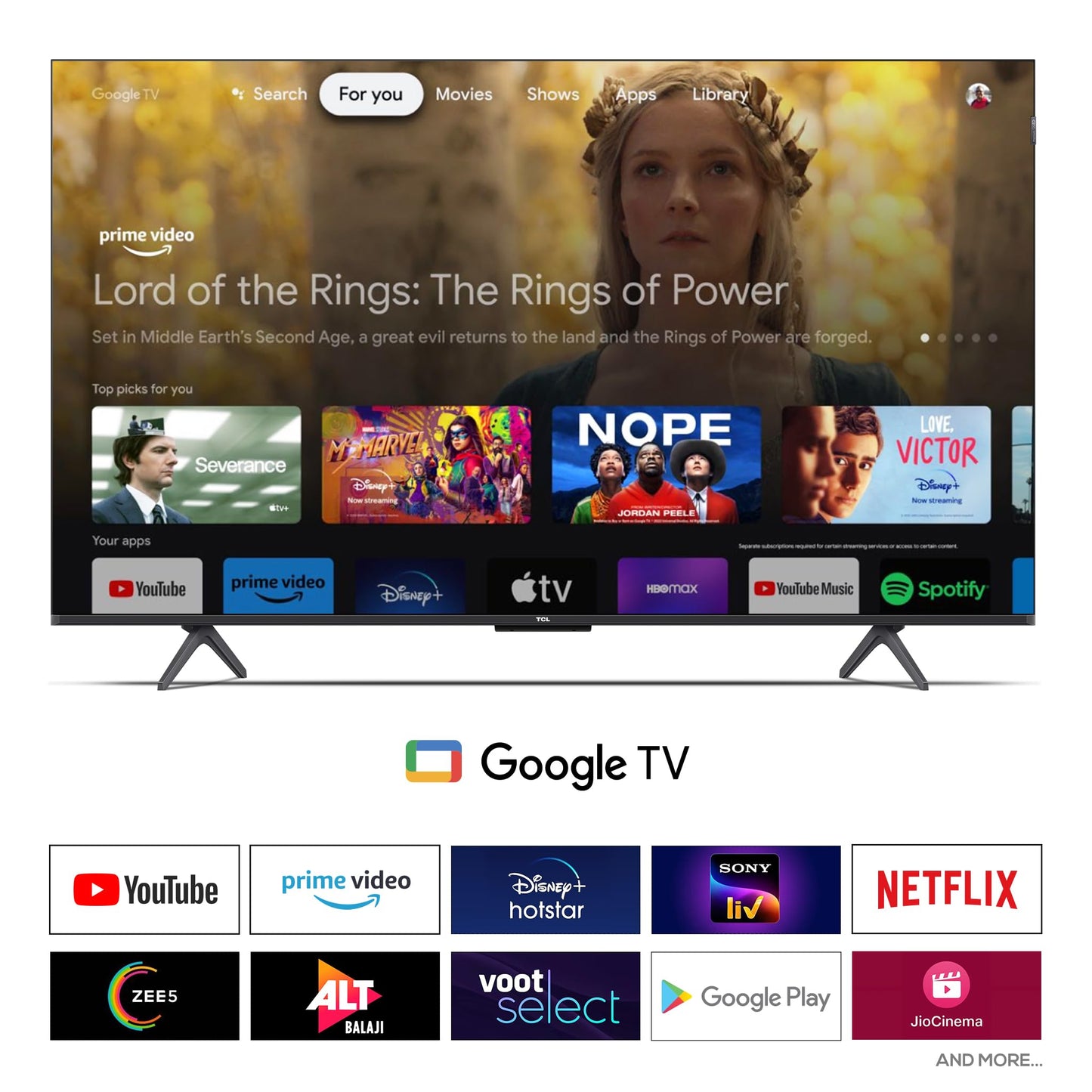 TCL 164 cm (65 inches) 4K Ultra HD Smart QLED Google TV 65C645 (Black)