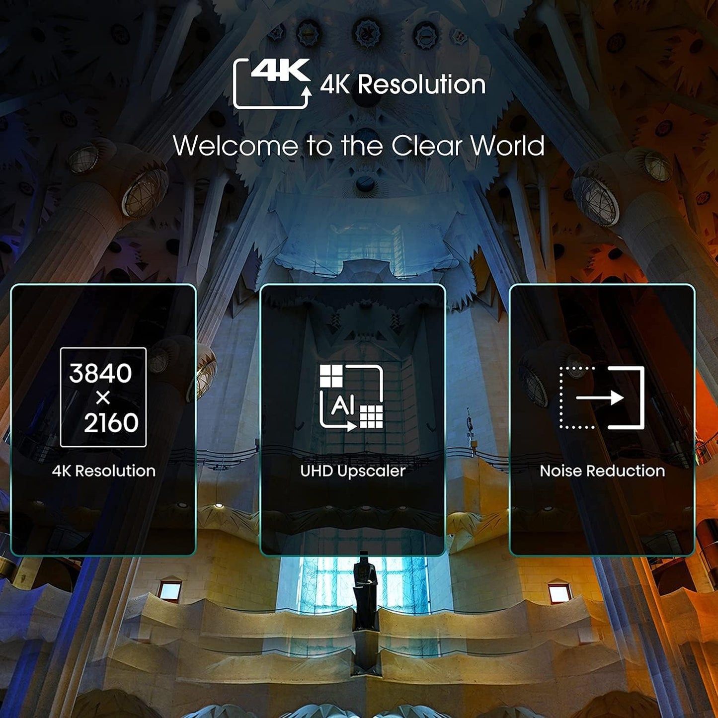 Hisense 50 Inch TV 4K UHD Smart TV, With Dolby Vision HDR, DTS Virtual X, YouTube, Netflix, Freeview Play & Alexa Built-in, Bluetooth & WiFi Black Model 50A61GTUK - 1 Year Full Warranty.