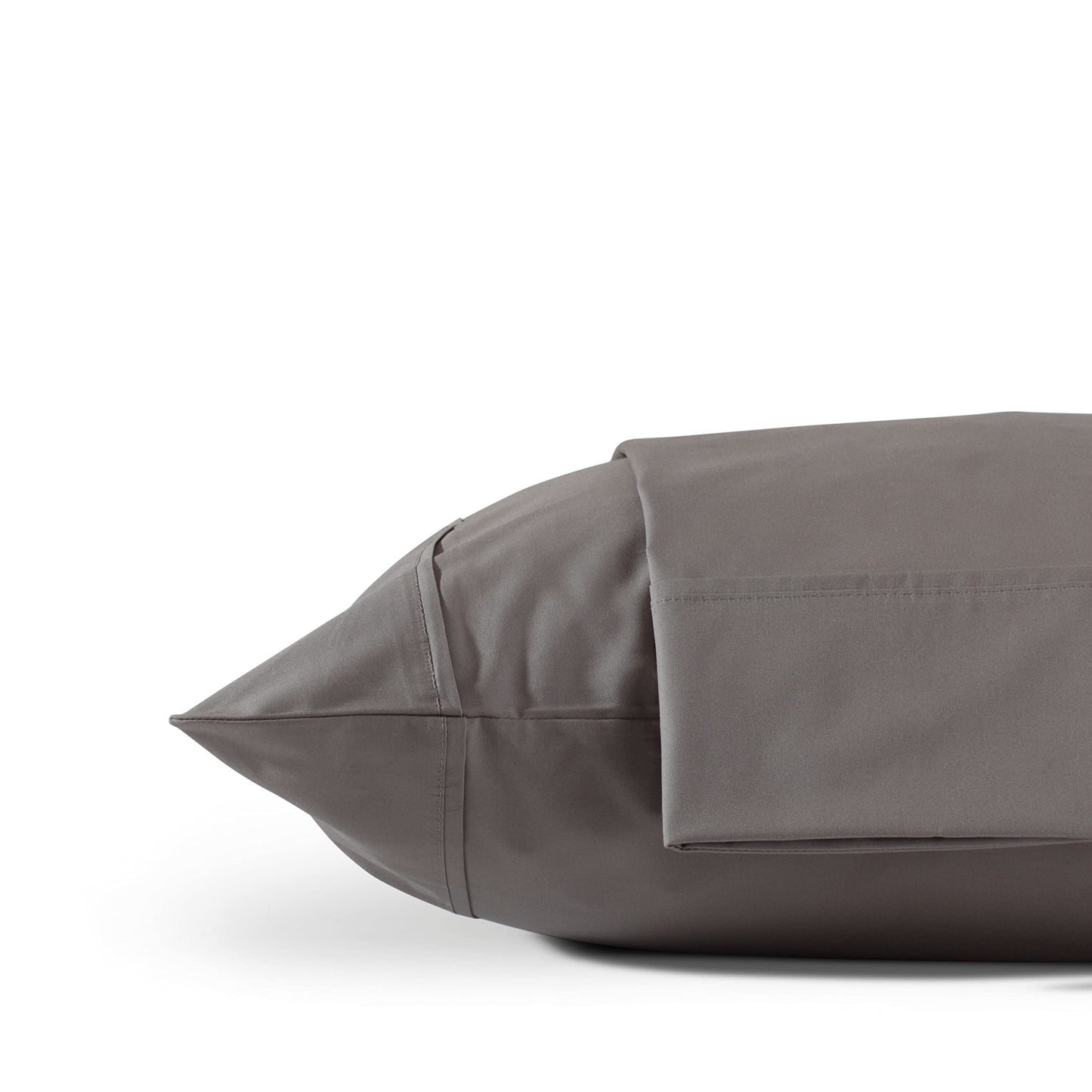 Linen Home 600 Thread Count King Pillowcase Set | 100% Long-Staple Cotton Pillow Cases | Soft & Smooth Luxury Satin Set of 2 Pillowcases | 4 Inch Z Hem | Baby Blue