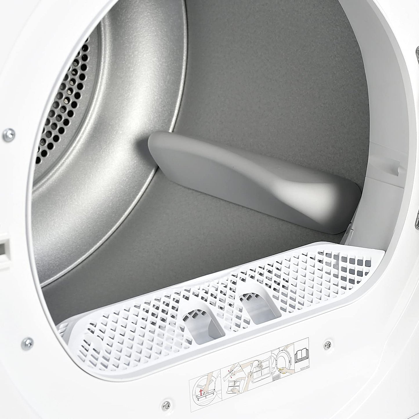 Super General 8 kg Front Loading Dryer, 15 Programs, Condenser-Dryer, Energy-efficient, SGWD-8700-EDM-W, White, 65 x 55.5 x 88.5 cm, 1 Year Warranty
