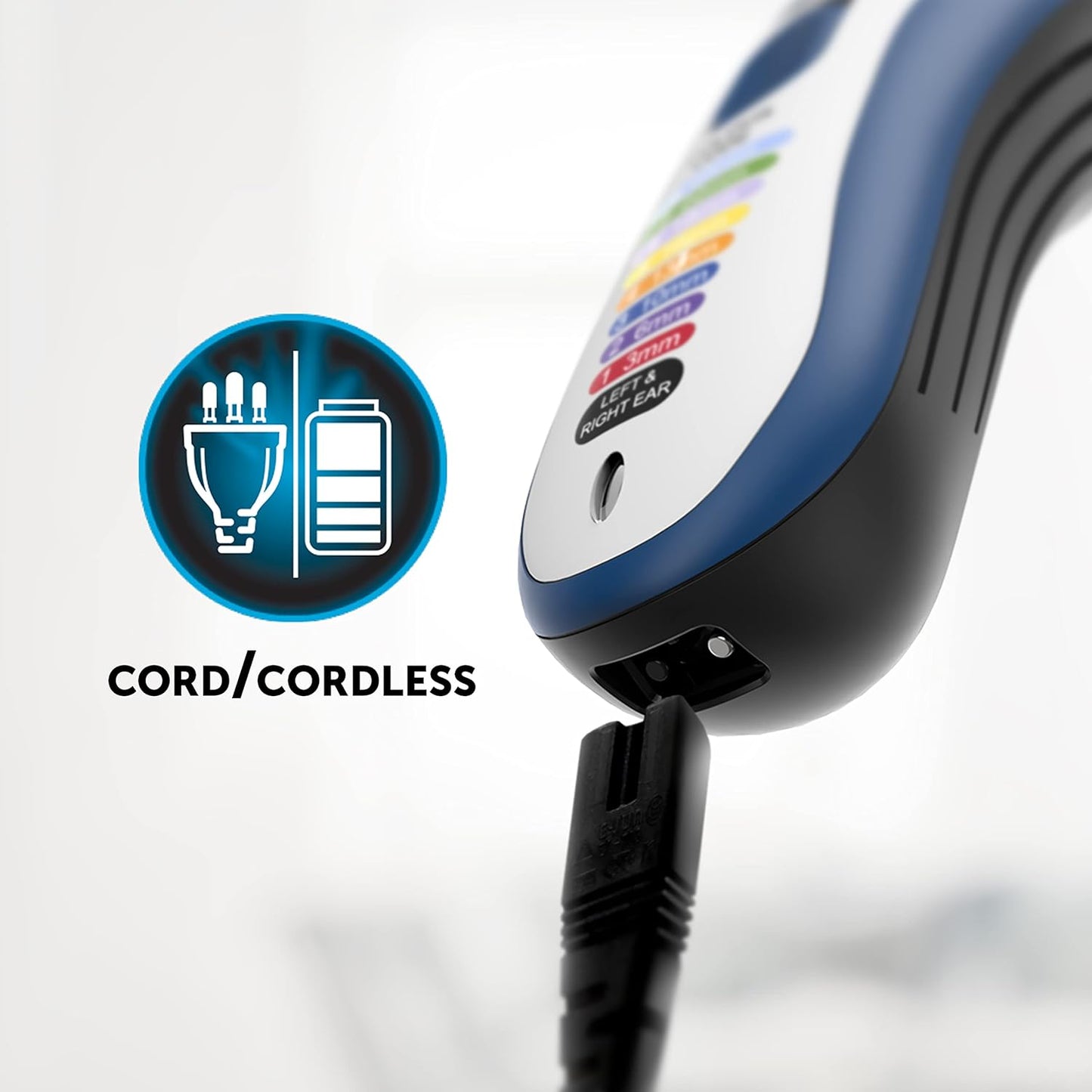 Wahl Colour Pro Cordless Clipper Kit, Soft Hairbrush Neck Duster, 12 Colour Coded Guide Combs, Hair Clippers for Men, Head Shaver, Men's Hair Clippers, Easy Home Haircutting, Family Haircuts