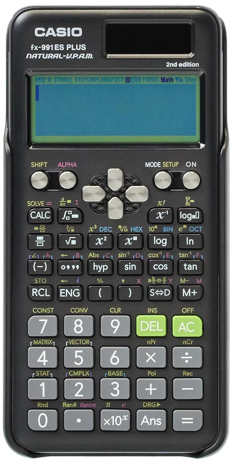 Casio FX-991ES Plus-2nd Edition Scientific Calculator, Black