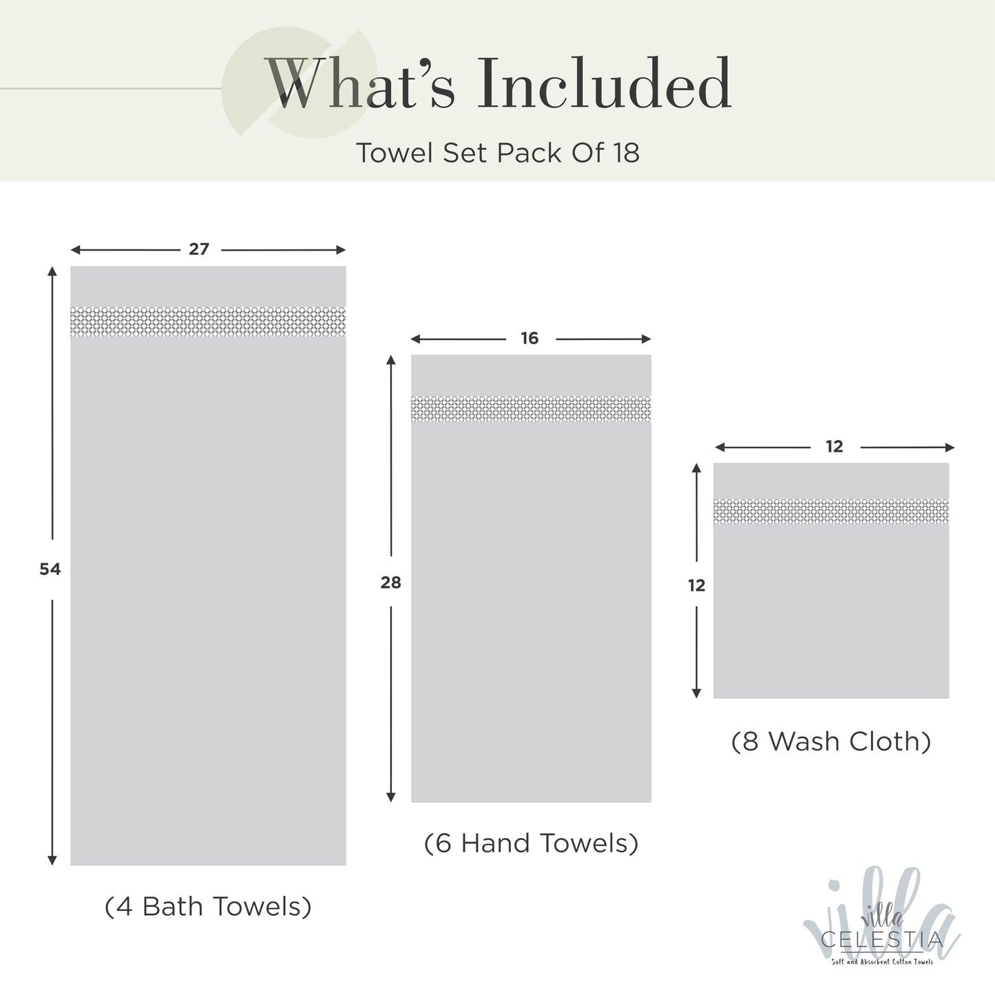 600 GSM 100% Cotton Bath Towels, Grey, Set of 4, Highly Absorbent, Plush, Soft, Quick Dry, 4 Pieces Combed Cotton Luxury Towels for Hotels, Spa, Salon, Bathroom, Dorm, Pack of 4