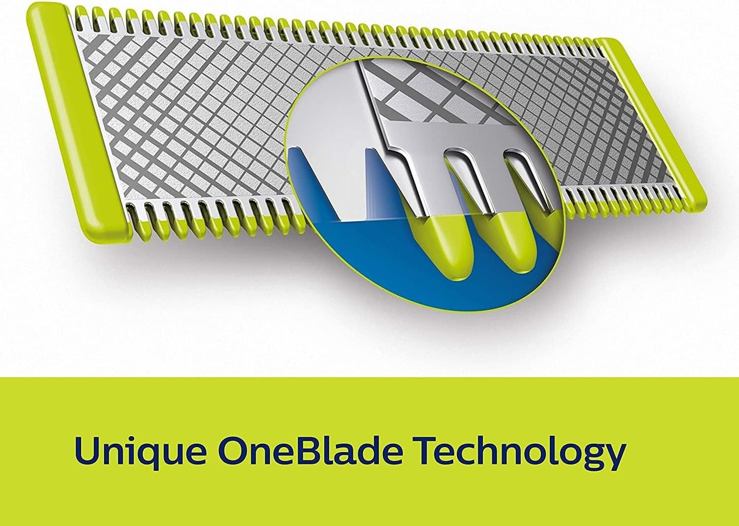 Philips Replacement Blade For Qp2520/Qp6505, Lime Green/Charcoal Grey - Qp220/51