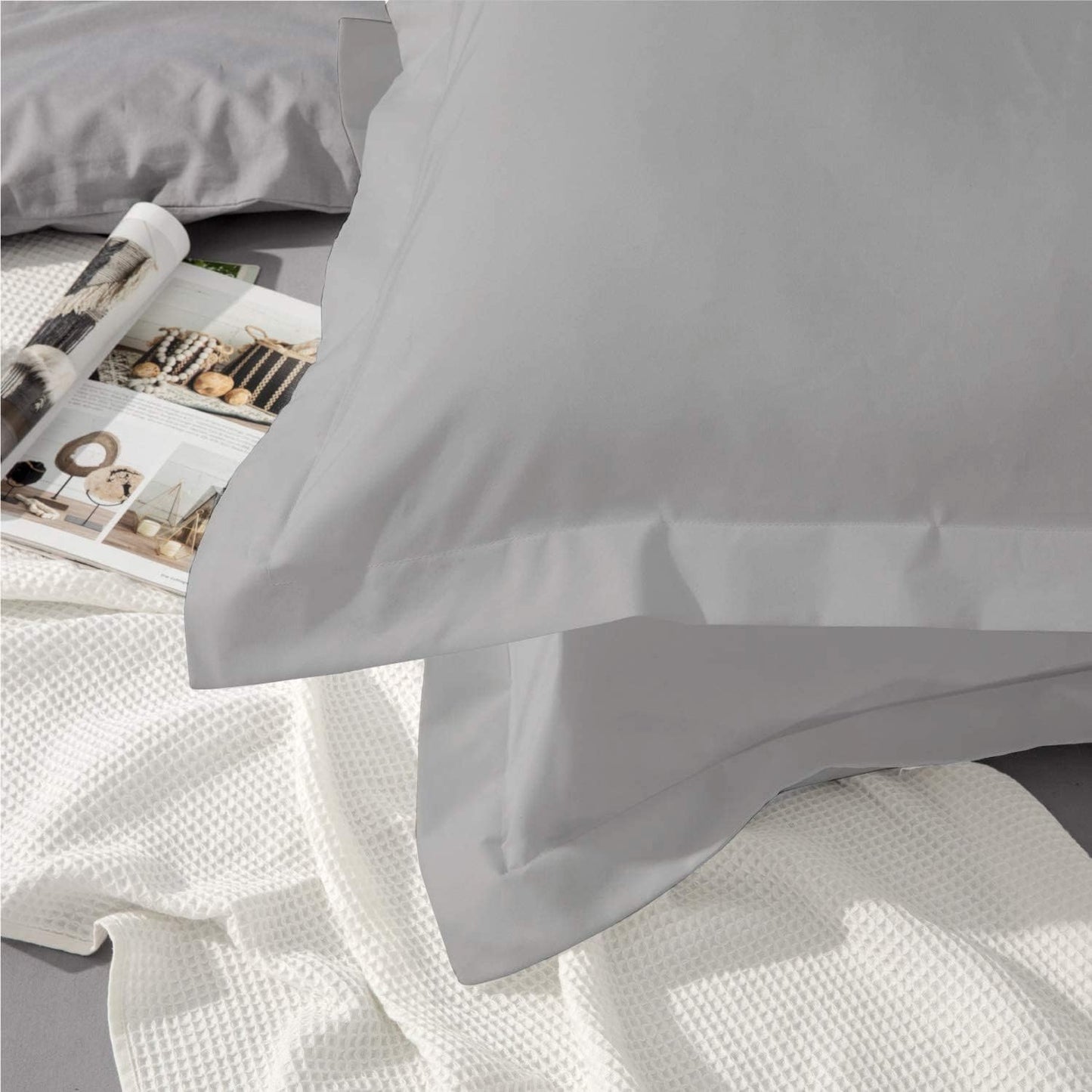 Split Top California King Sheets Split Head California King Sheets Sets for Adjustable Beds- 100% Egyptian Cotton 800TC Split Head Flex Top 18" Deep Pocket - 32" Top Split Cal-King, Dark Grey Stripe