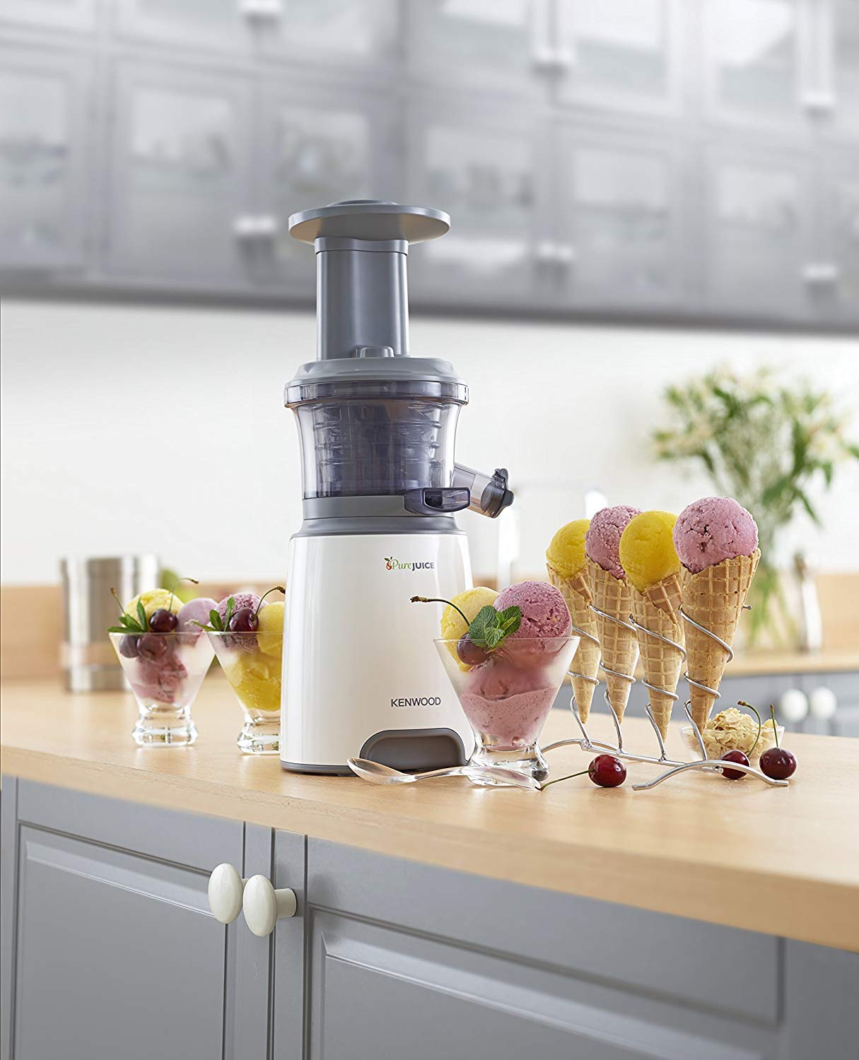 Kenwood Pure Juice Pro Slow Juicer, Metal, Jmm70.000Bk, Silver