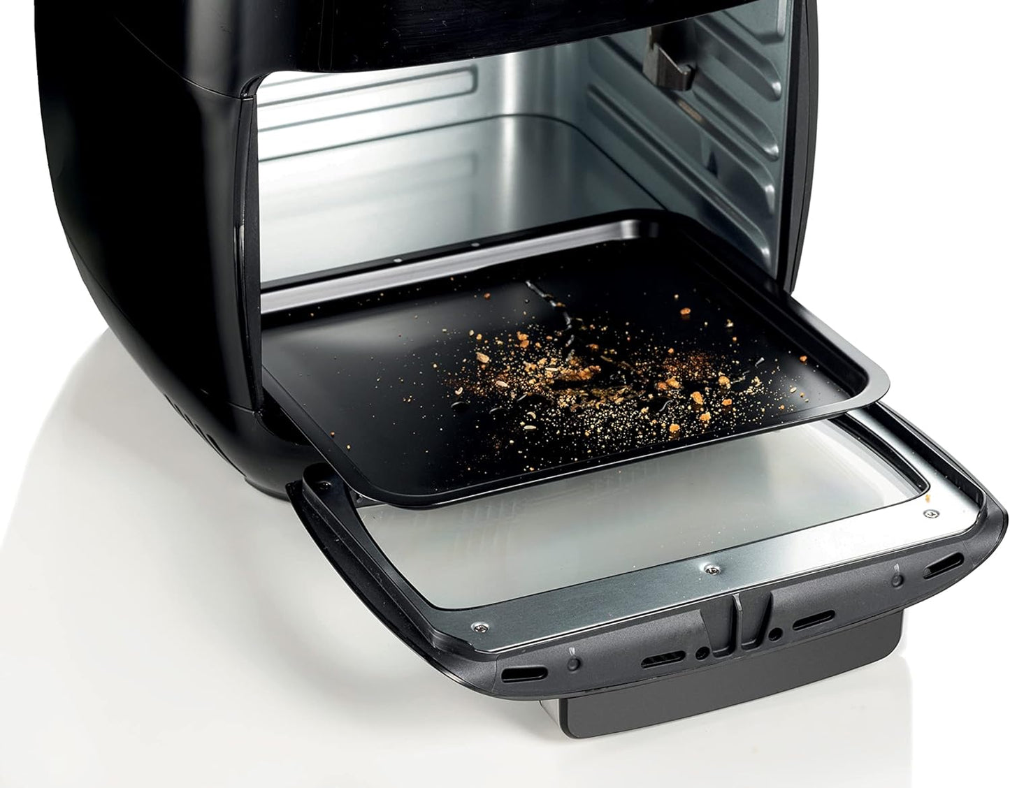 Kenwood 2-in-1 25L Toaster Oven+Air Fryer - Oven Toaster Grill with Large Capacity, Rotisserie Function for Frying, Roasting, Grilling, Broiling, Baking, Browning, Defrosting,Heating MOA25.600BK Black